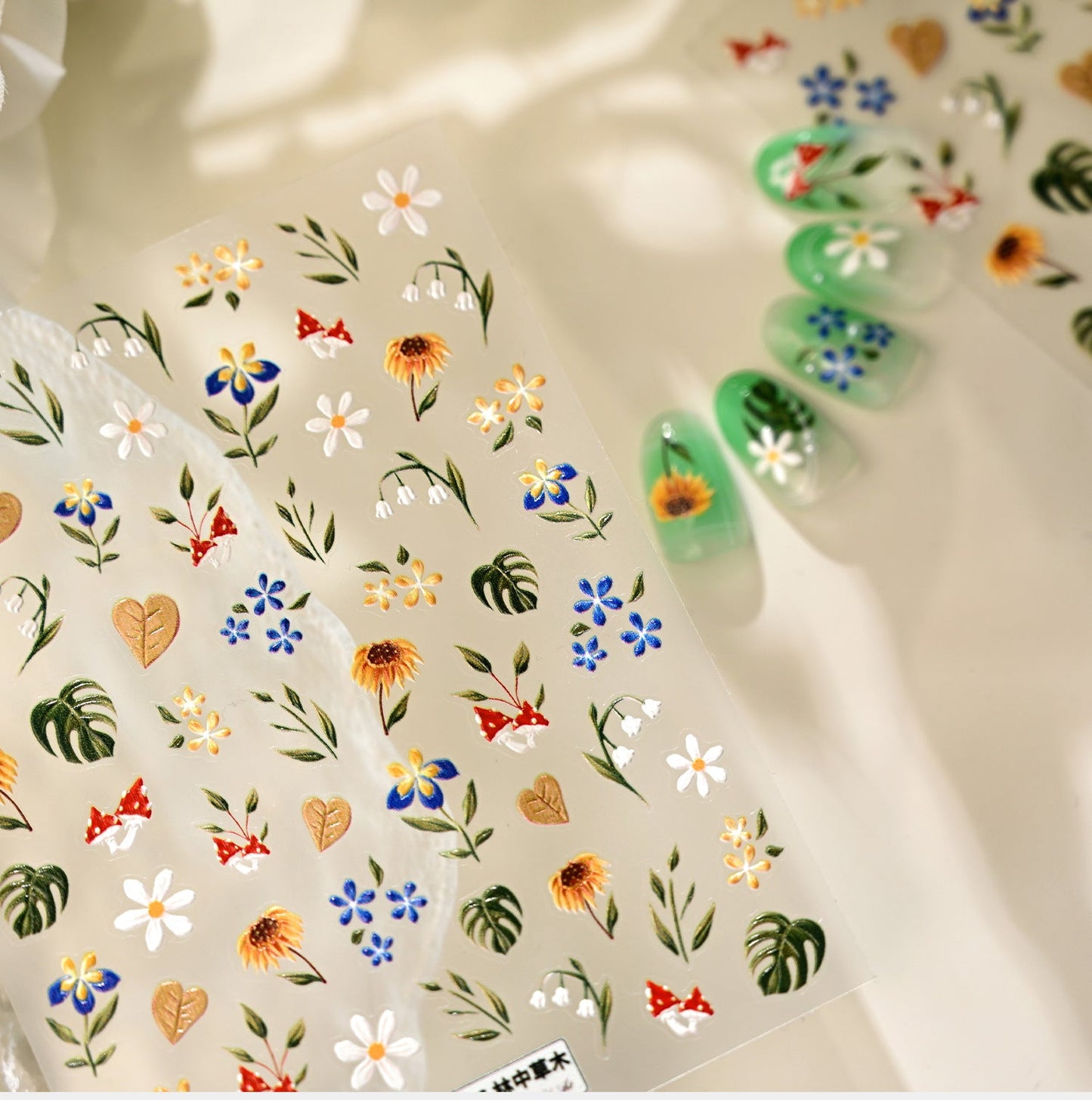 Hello Claws | Wild Flower In Forest Nail Deco Sticker 