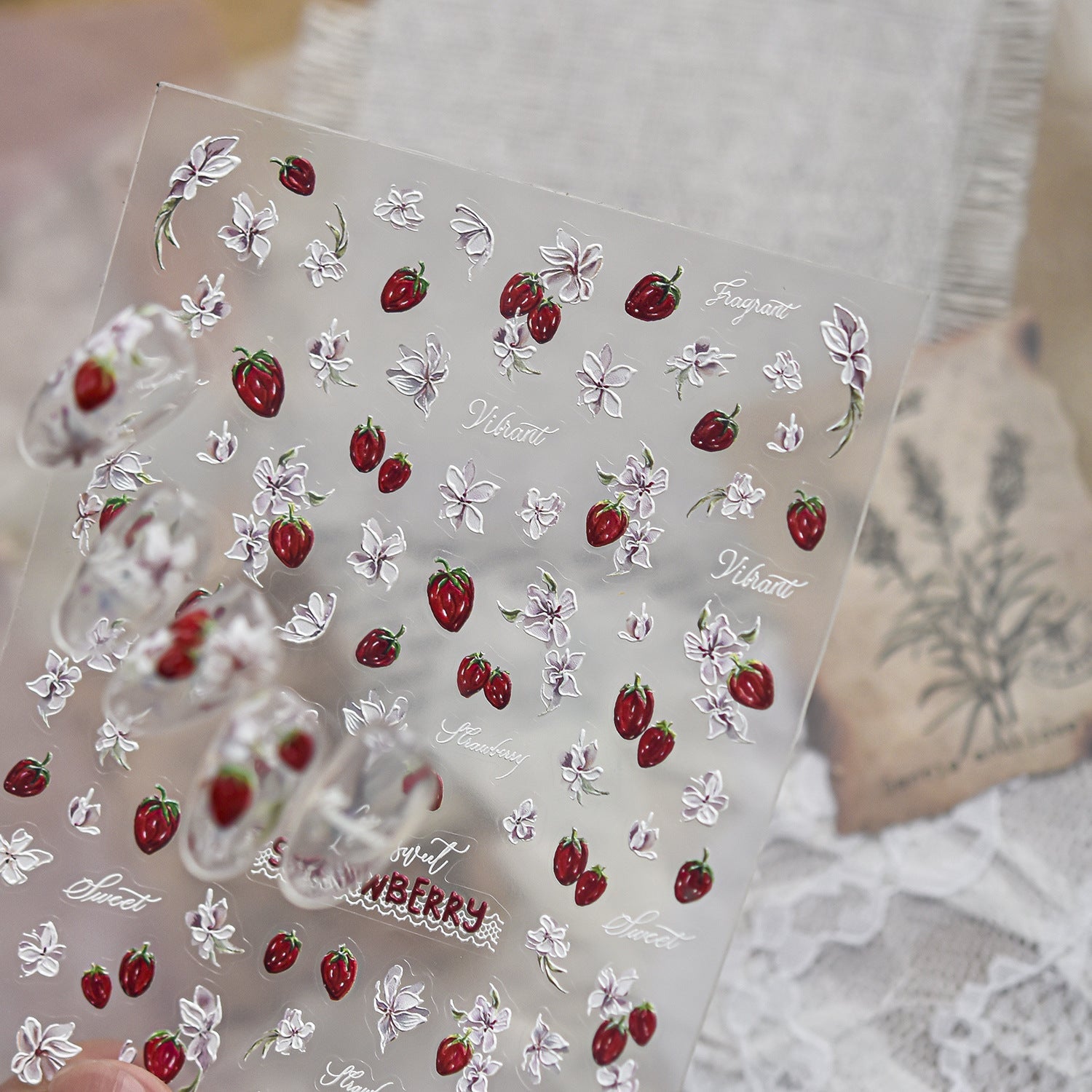 Hello Claws | Strawberry Sweet Nail Deco Sticker 