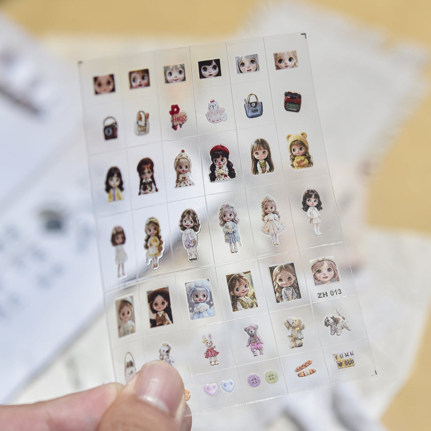 Hello Claws | Blythe Cartoon Transfer-style Nail Deco Sticker 