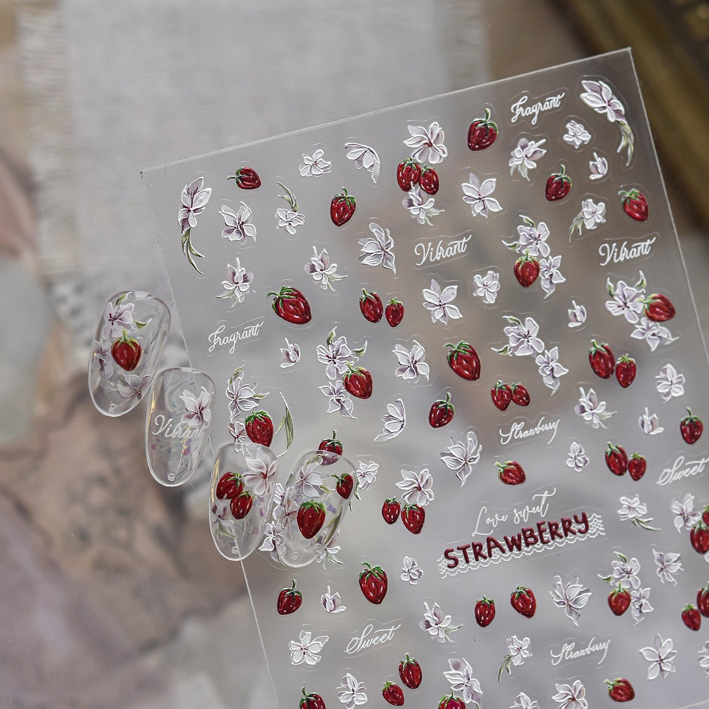 Hello Claws | Strawberry Sweet Nail Deco Sticker 