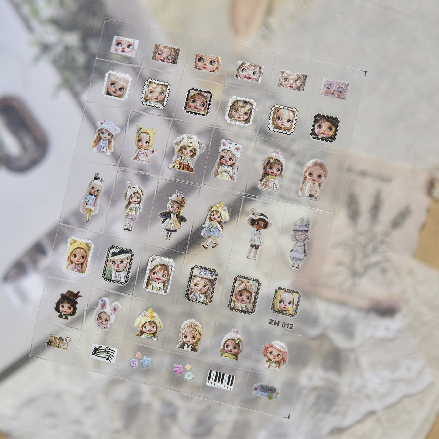 Hello Claws | Blythe Cartoon Transfer-style Nail Deco Sticker 