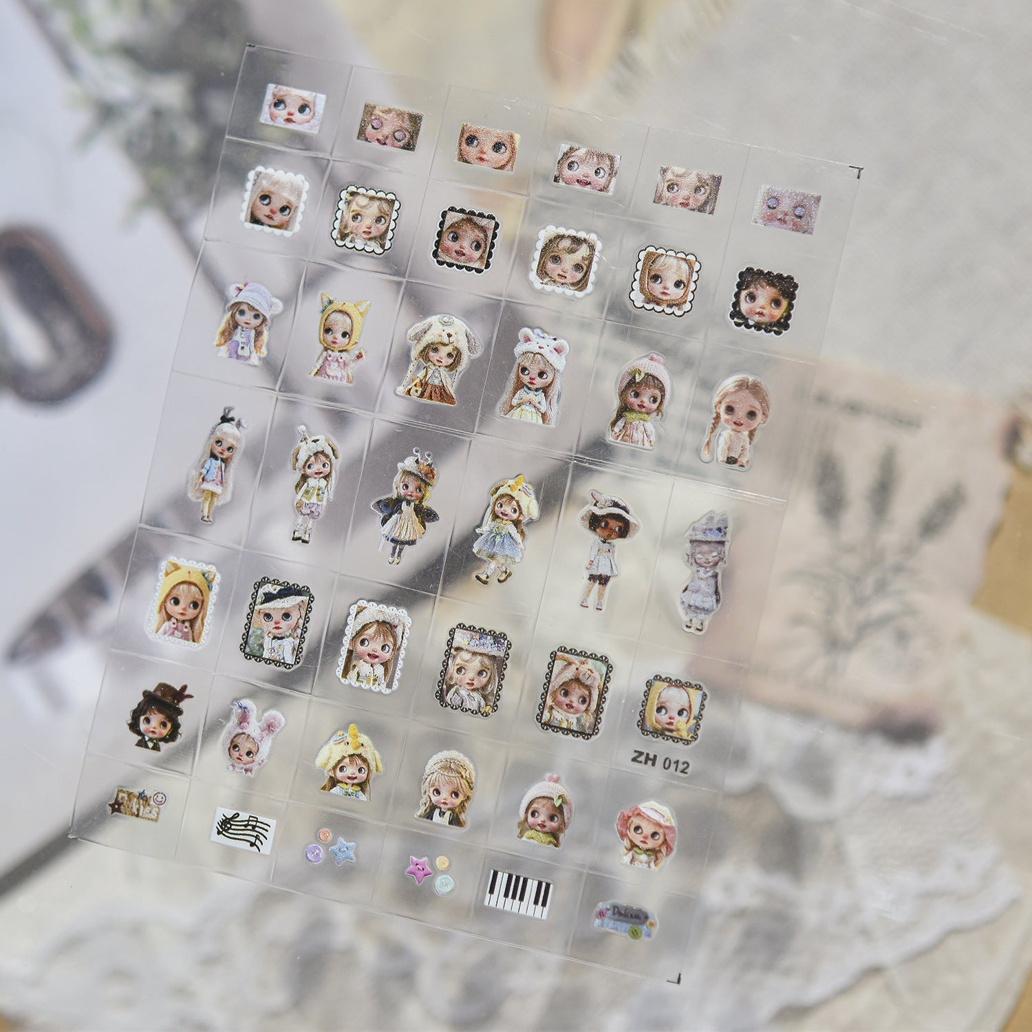 Hello Claws | Blythe Cartoon Transfer-style Nail Deco Sticker 