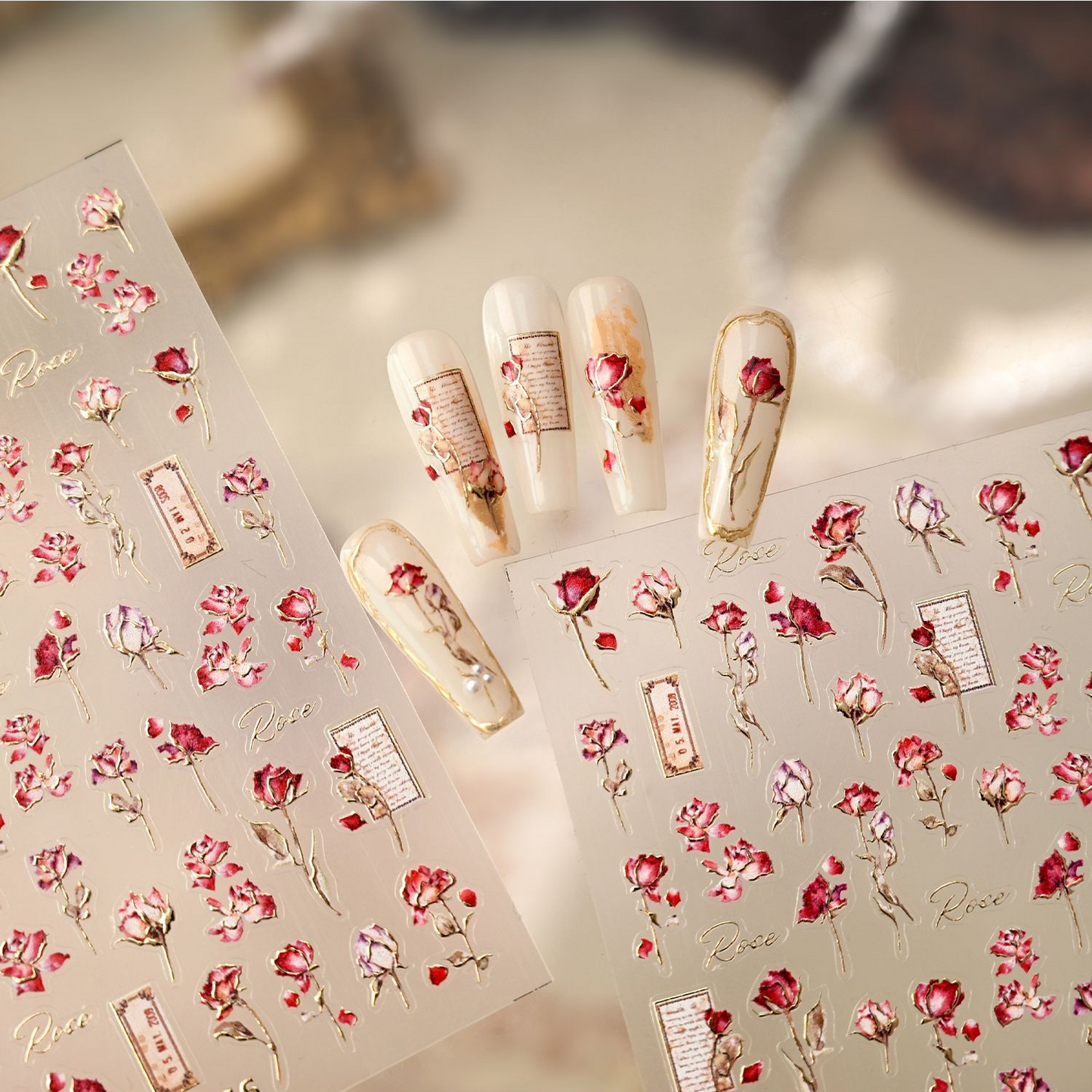 Hello Claws | Romantic Rose Nail Deco Sticker 
