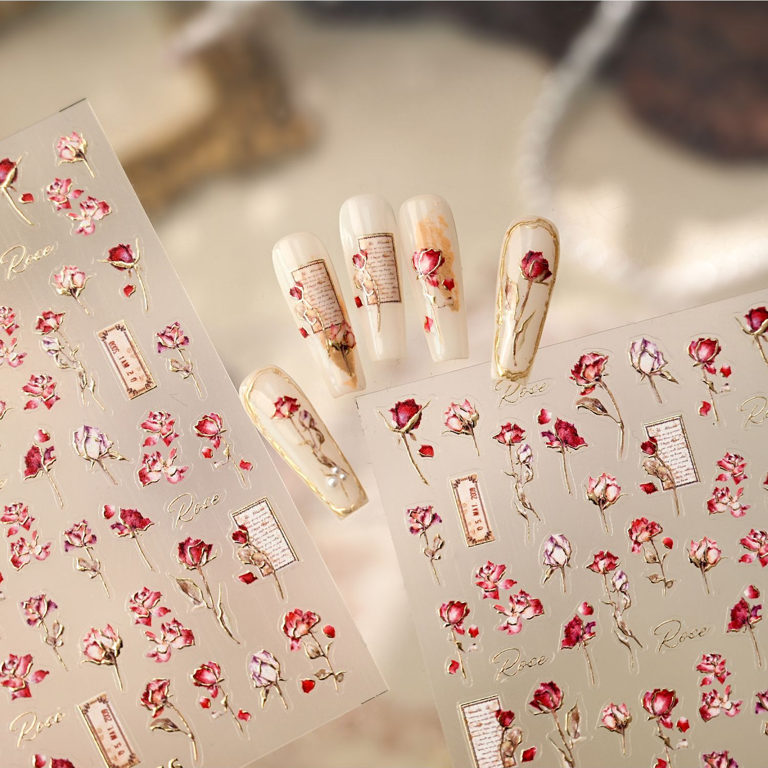 Hello Claws | Romantic Rose Nail Deco Sticker 