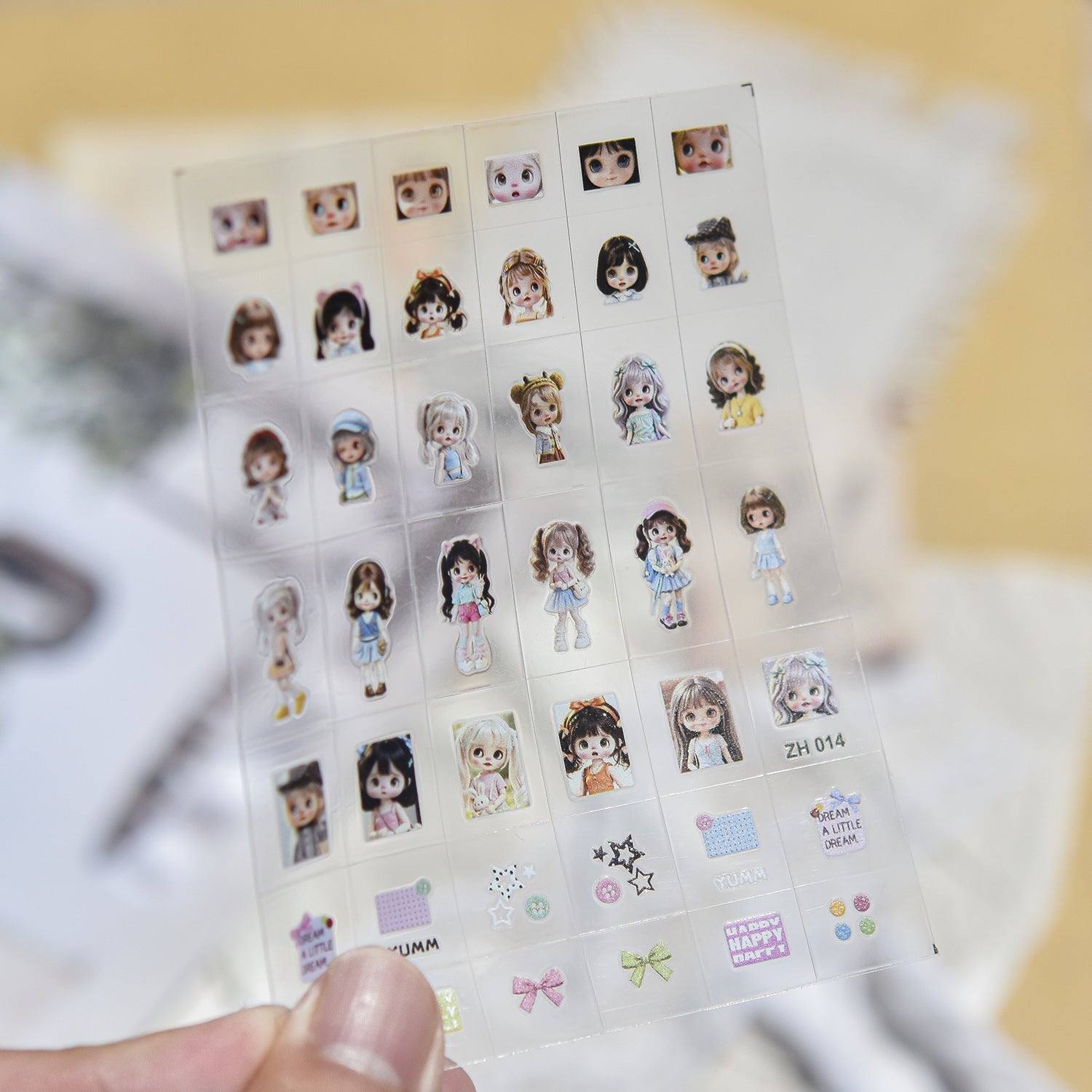 Hello Claws | Blythe Cartoon Transfer-style Nail Deco Sticker 