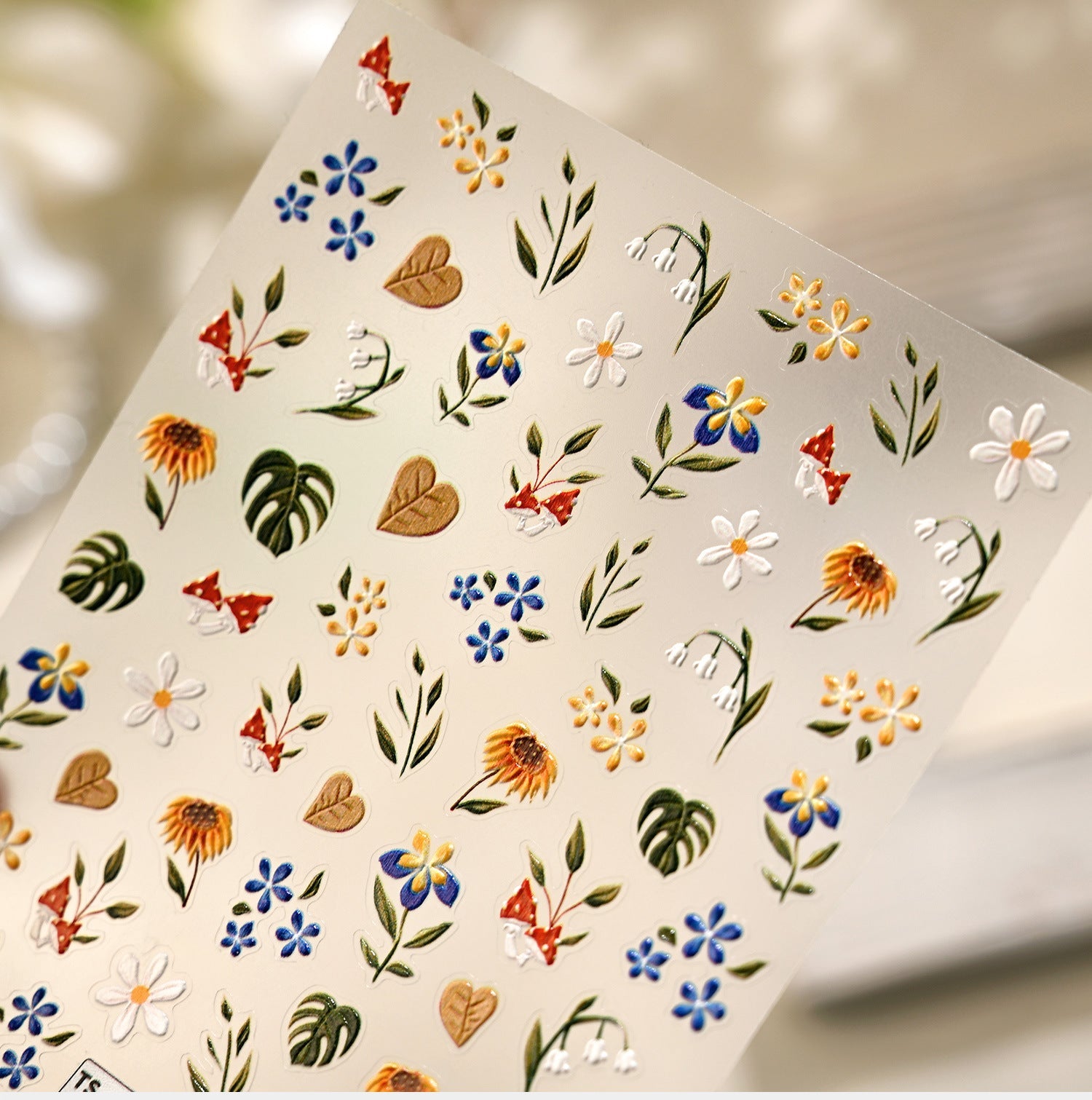 Hello Claws | Wild Flower In Forest Nail Deco Sticker 