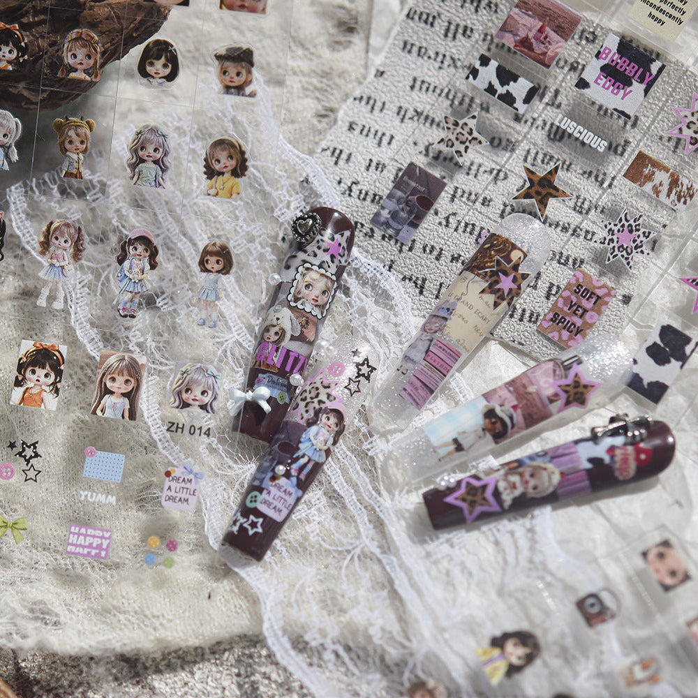Hello Claws | Blythe Cartoon Transfer-style Nail Deco Sticker 