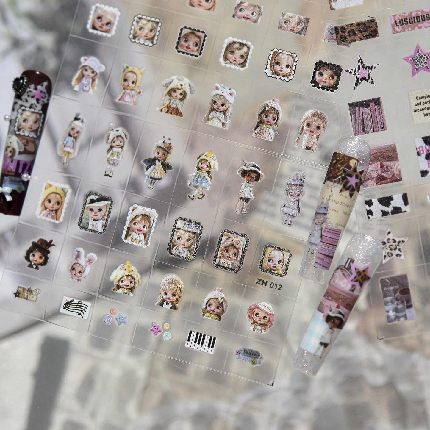 Hello Claws | Blythe Cartoon Transfer-style Nail Deco Sticker 