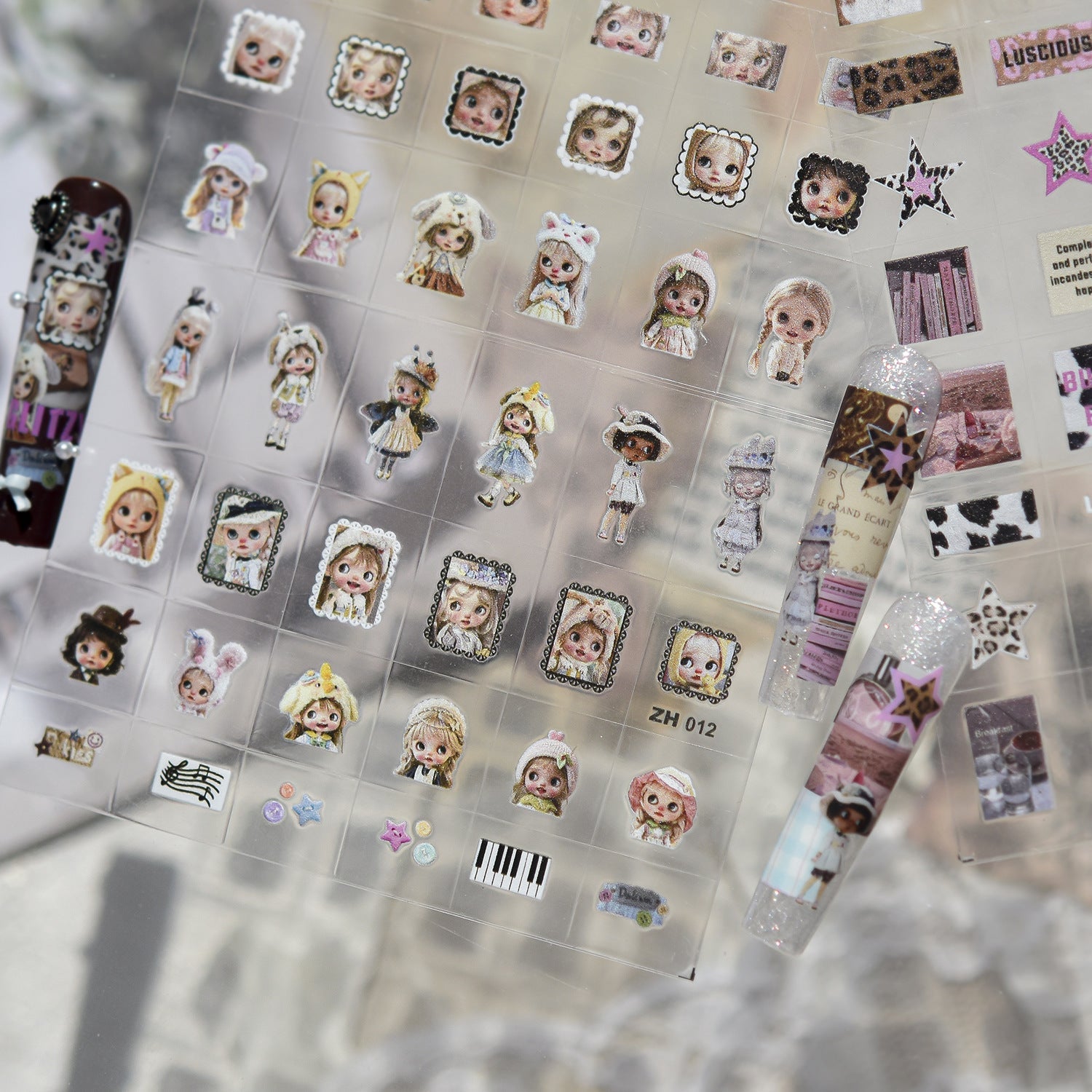 Hello Claws | Blythe Cartoon Transfer-style Nail Deco Sticker 