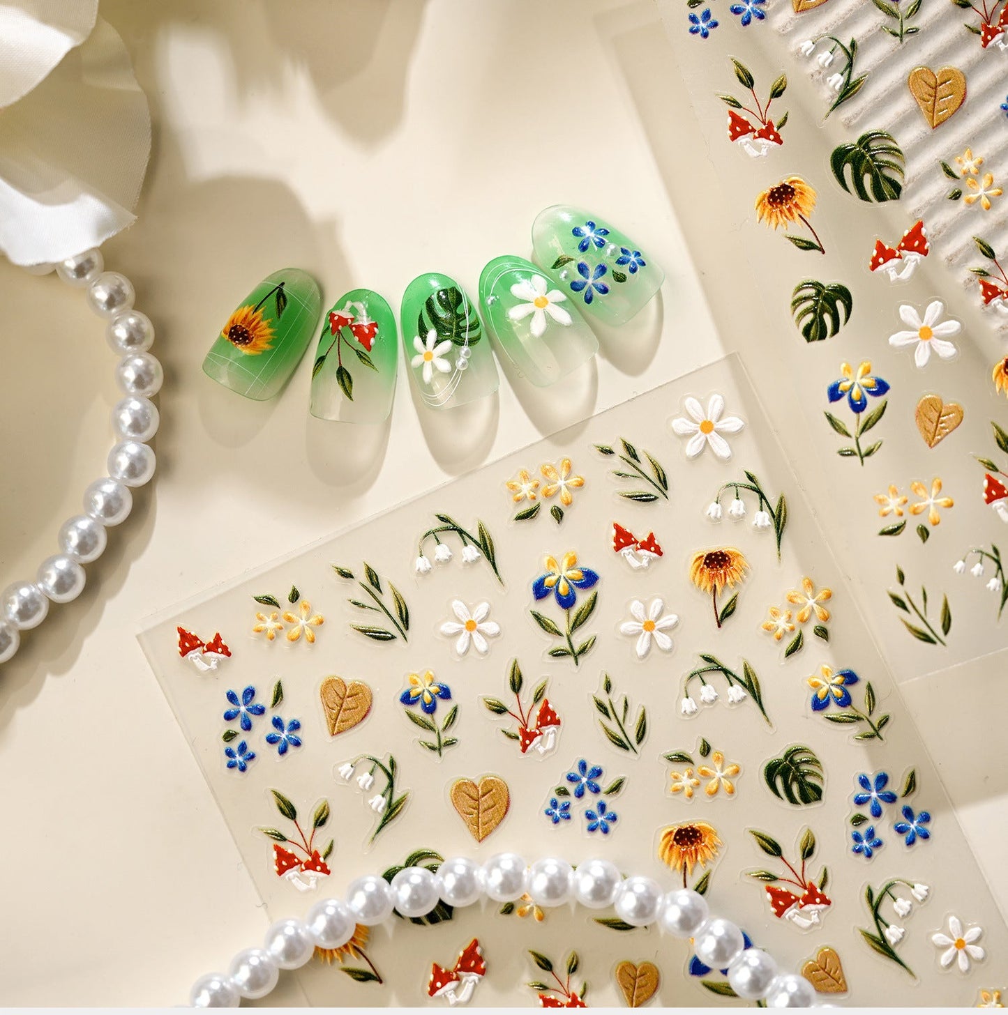 Hello Claws | Wild Flower In Forest Nail Deco Sticker 