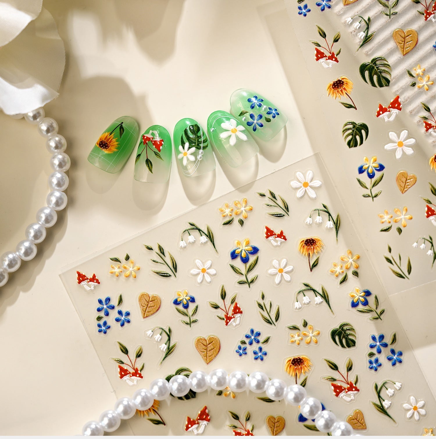 Hello Claws | Wild Flower In Forest Nail Deco Sticker 