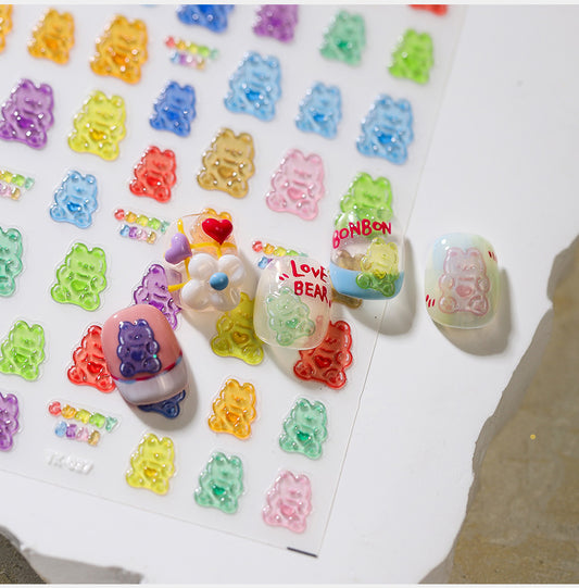 Hello Claws | Candy Bear Jelly Nail Deco Sticker