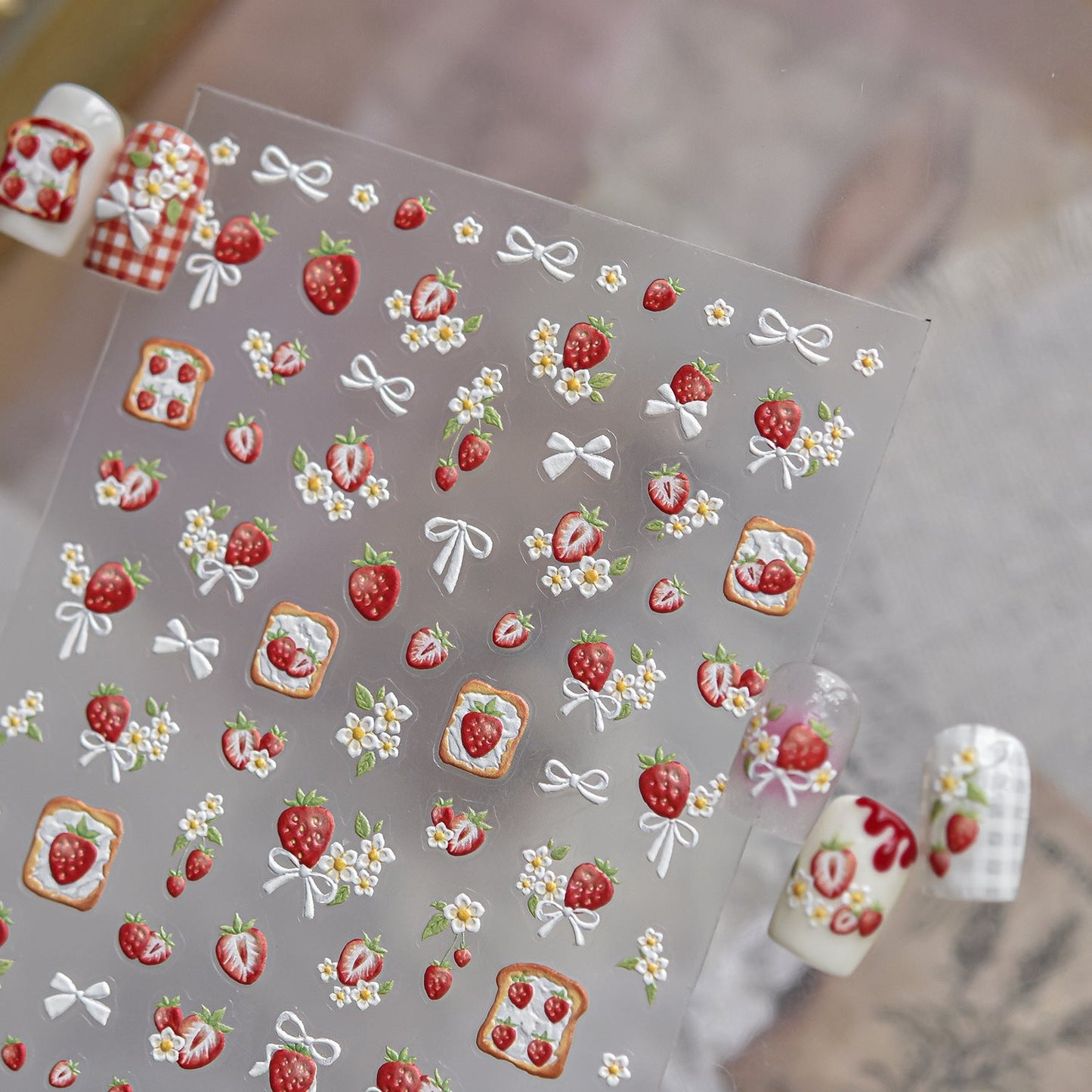 Hello Claws | Strawberry Sweet Nail Deco Sticker 