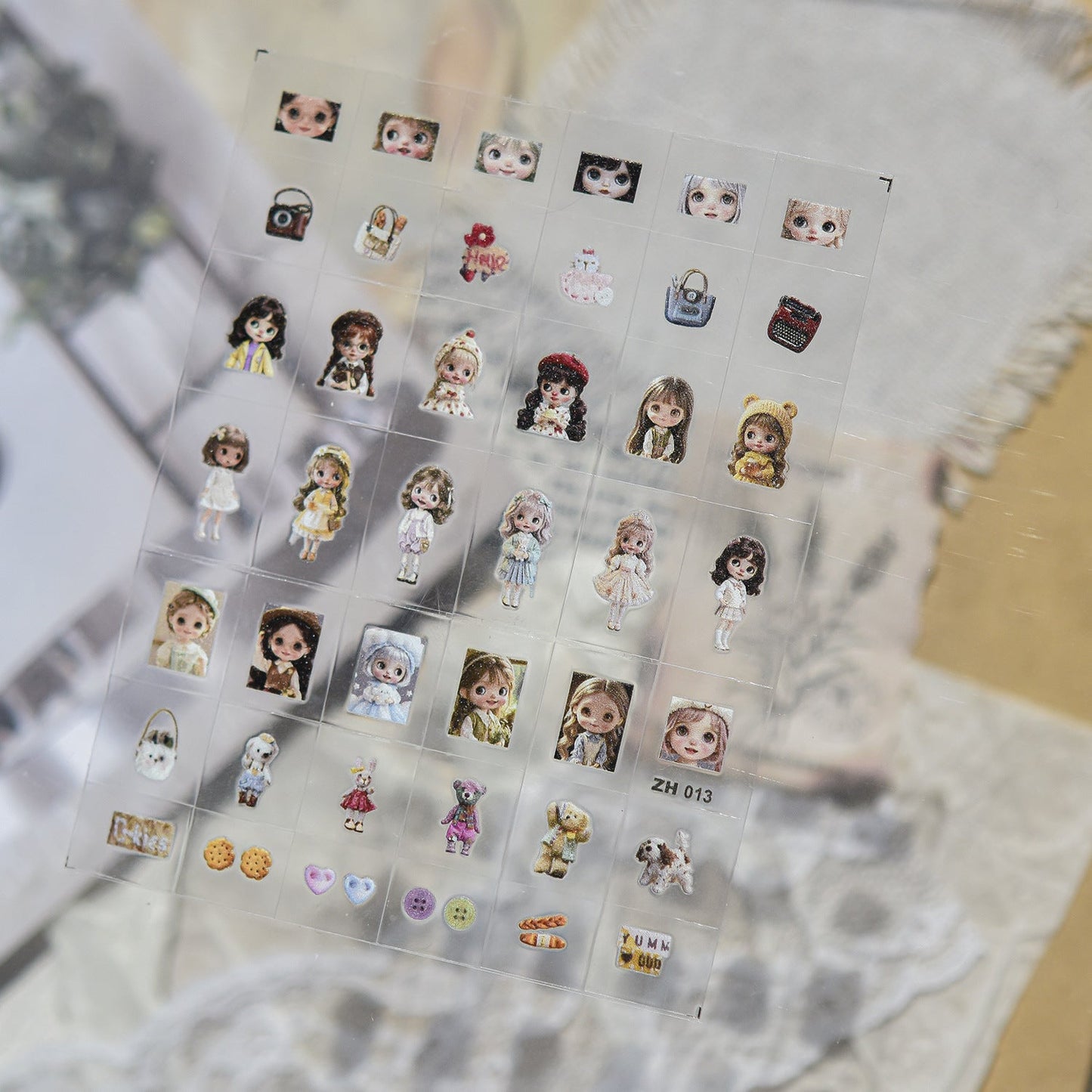 Hello Claws | Blythe Cartoon Transfer-style Nail Deco Sticker 