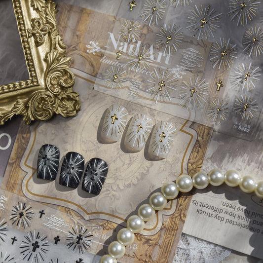 Hello Claws | Holy Light Moon Nail Deco Sticker 