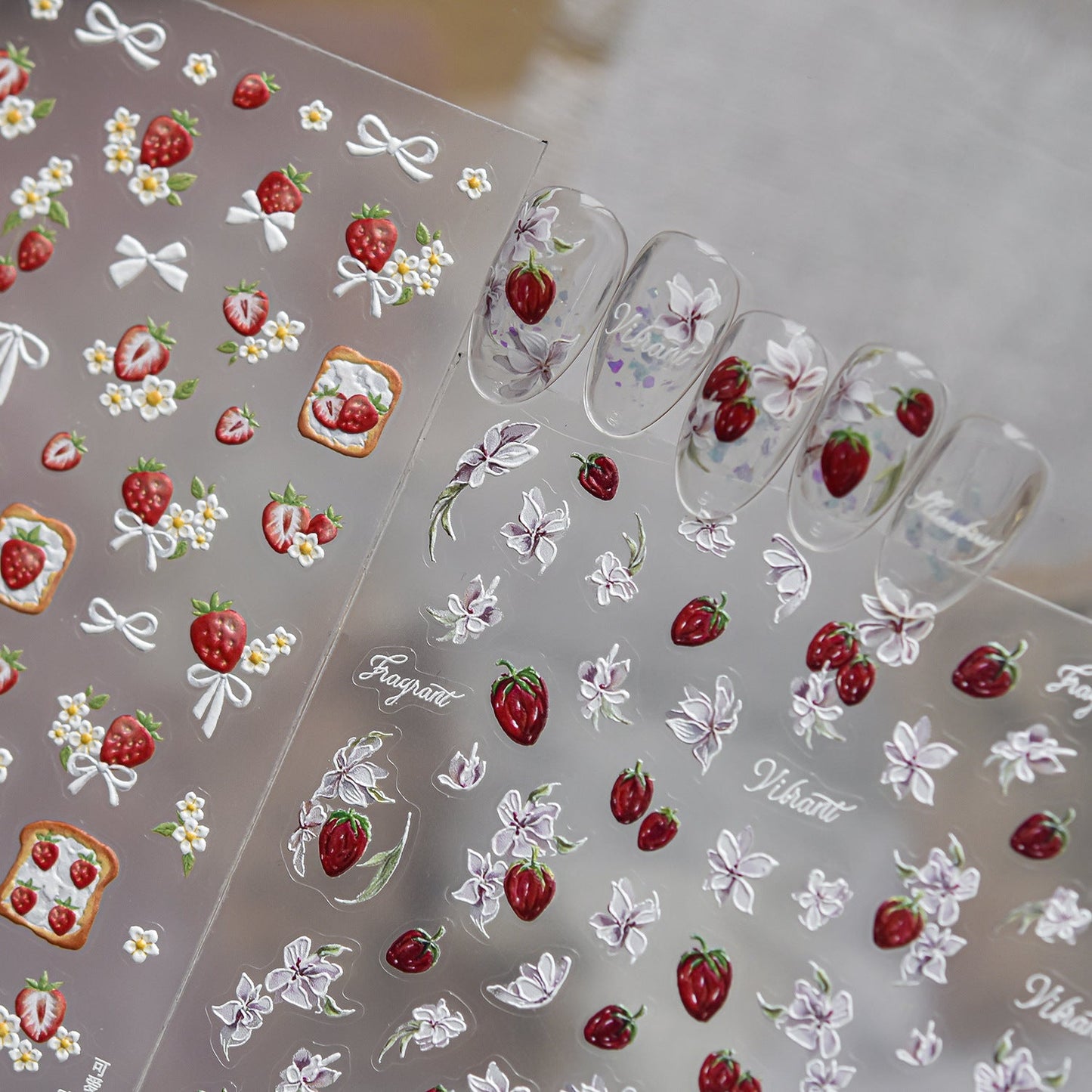 Hello Claws | Strawberry Sweet Nail Deco Sticker 