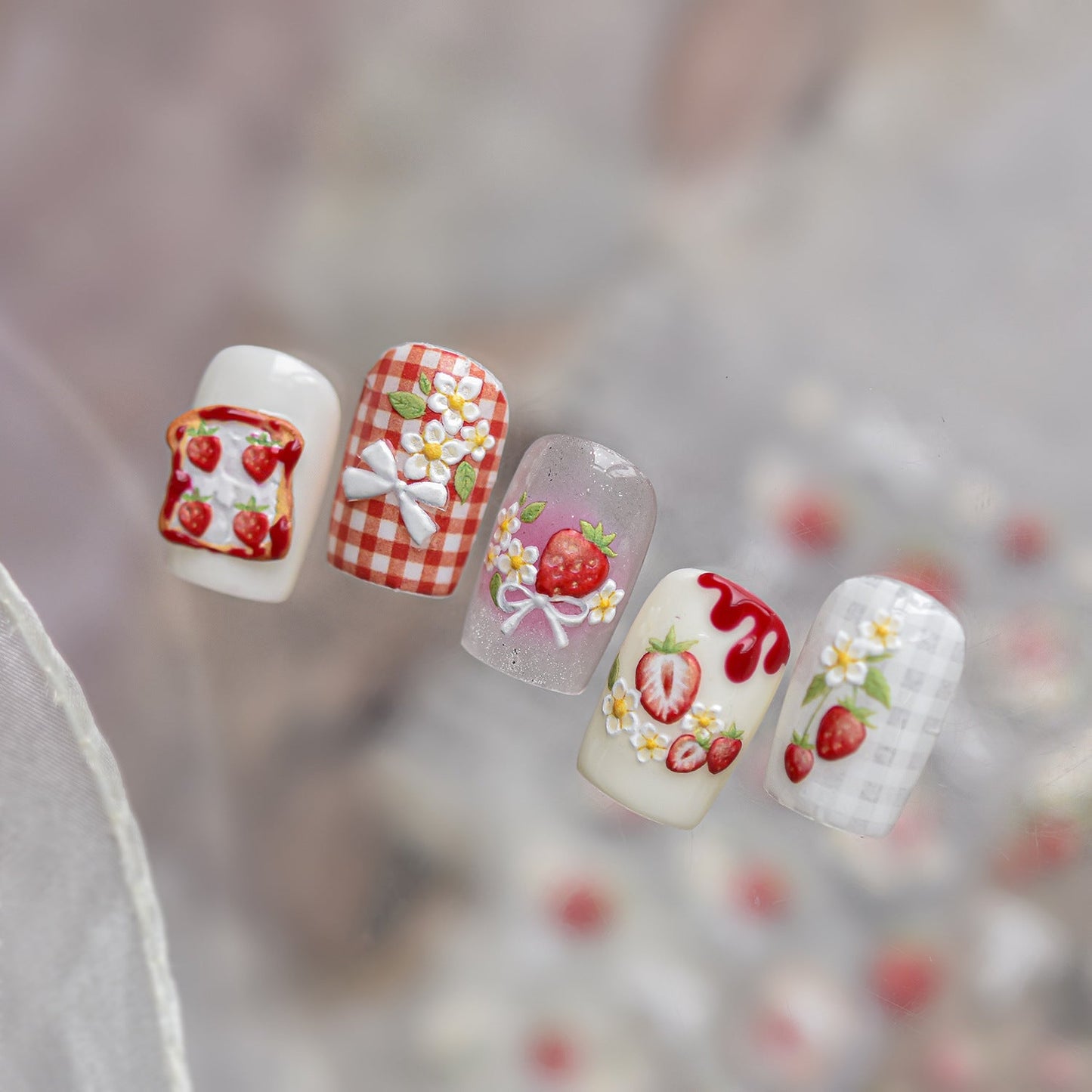 Hello Claws | Strawberry Sweet Nail Deco Sticker 