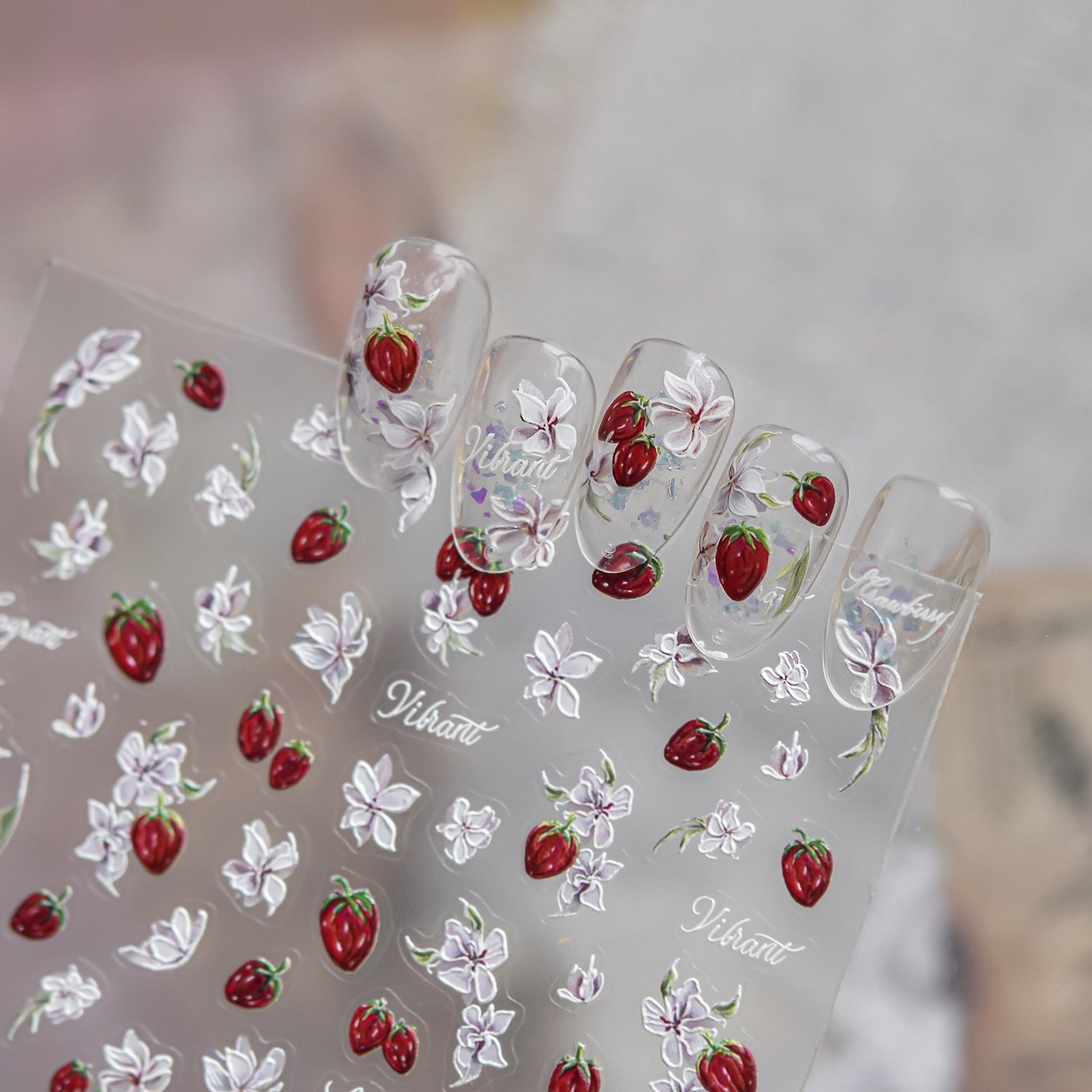 Hello Claws | Strawberry Sweet Nail Deco Sticker 