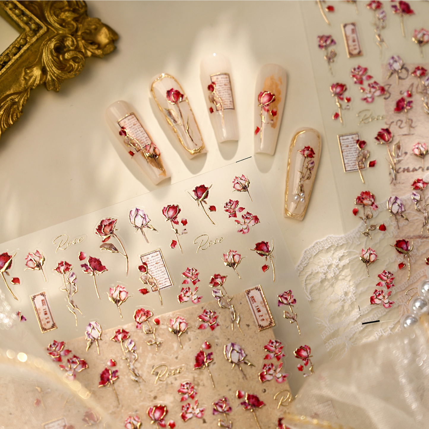Hello Claws | Romantic Rose Nail Deco Sticker 
