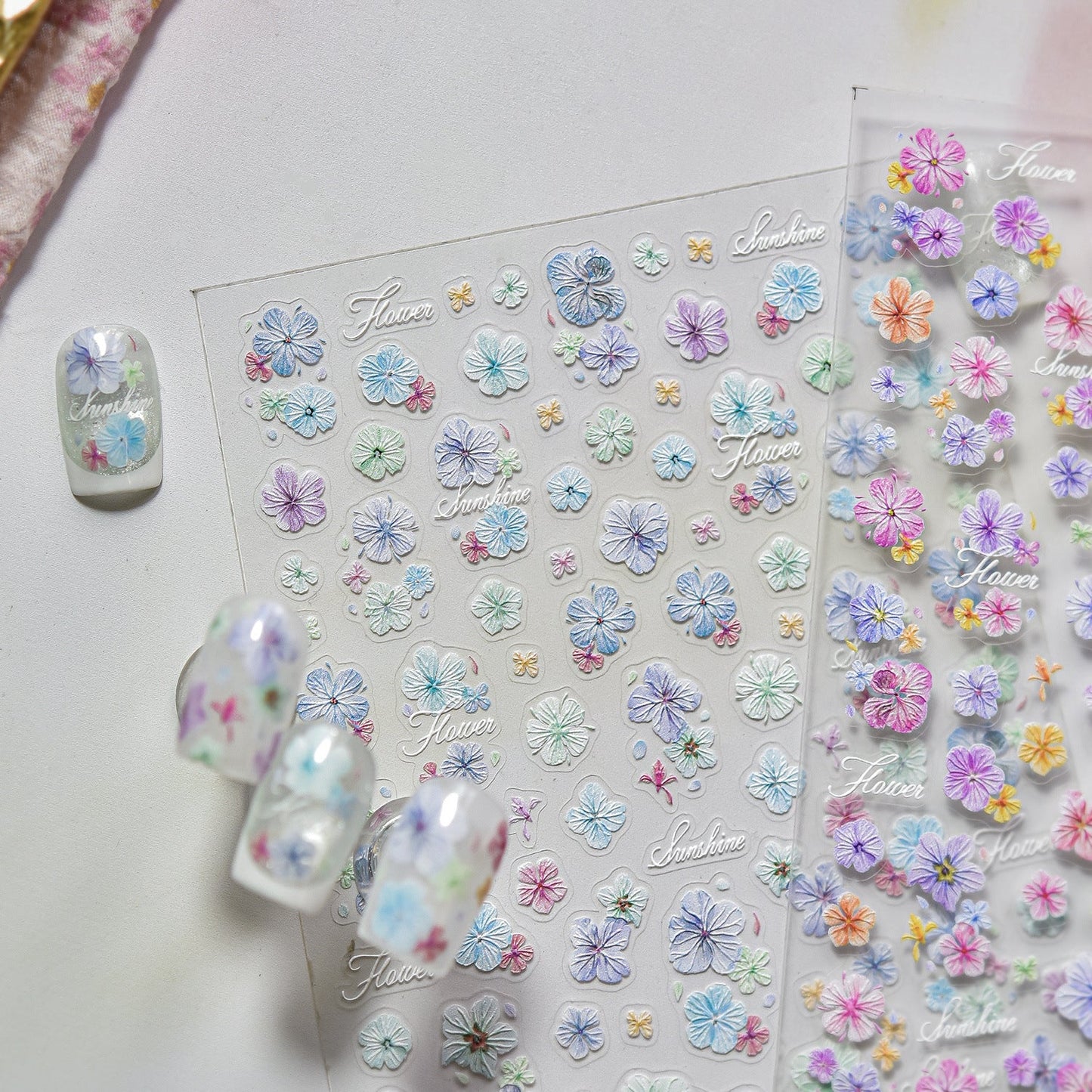 Hello Claws | Vintage Dried Flower Nail Deco Sticker 