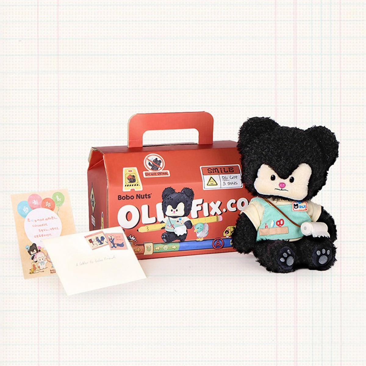 Bobo Nuts | "Oli Fix.Co" Bearly Repairing Plush Toy 