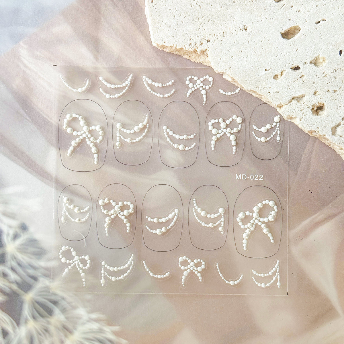 Hello Claws | Pearl Bowknot Nail Deco Sticker 