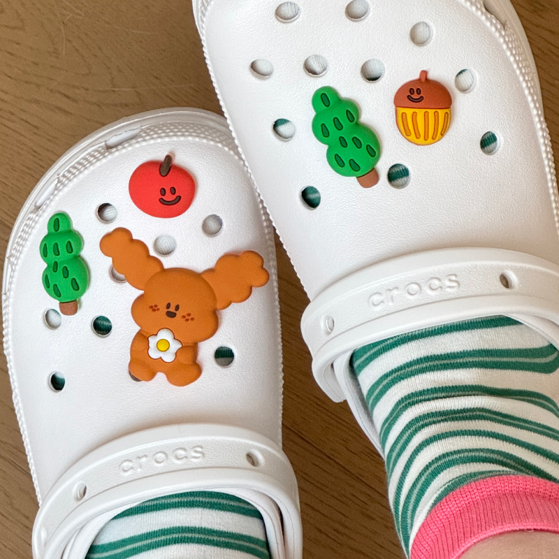 Bluuf Tag | Dog, Acorn, Apple & Tree Shoe Charms