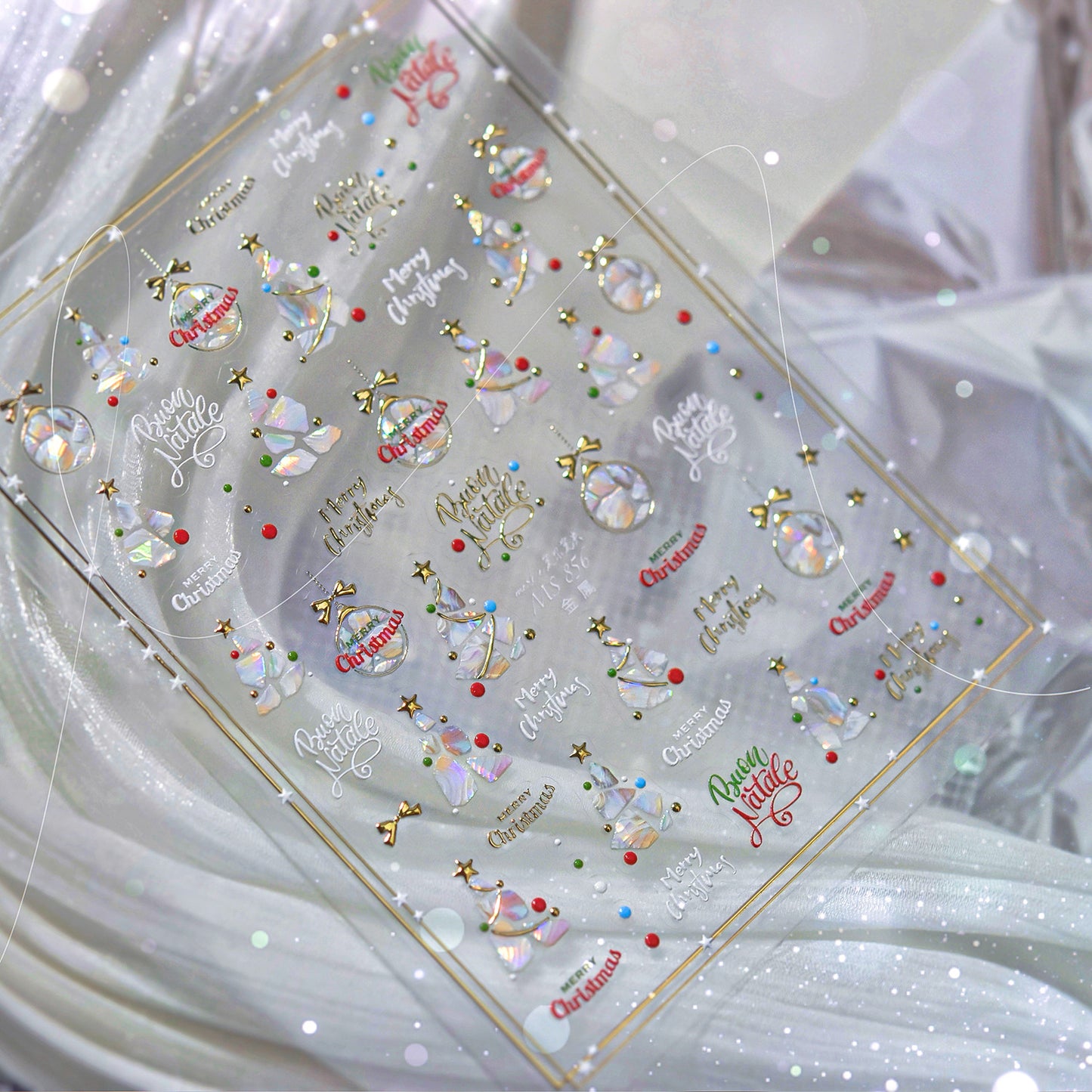 Hello Claws | Shell Christmas Tree Nail Deco Sticker