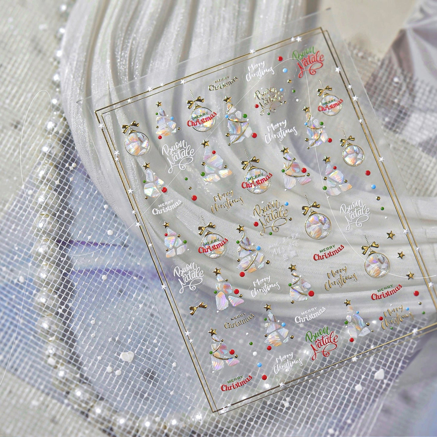 Hello Claws | Shell Christmas Tree Nail Deco Sticker