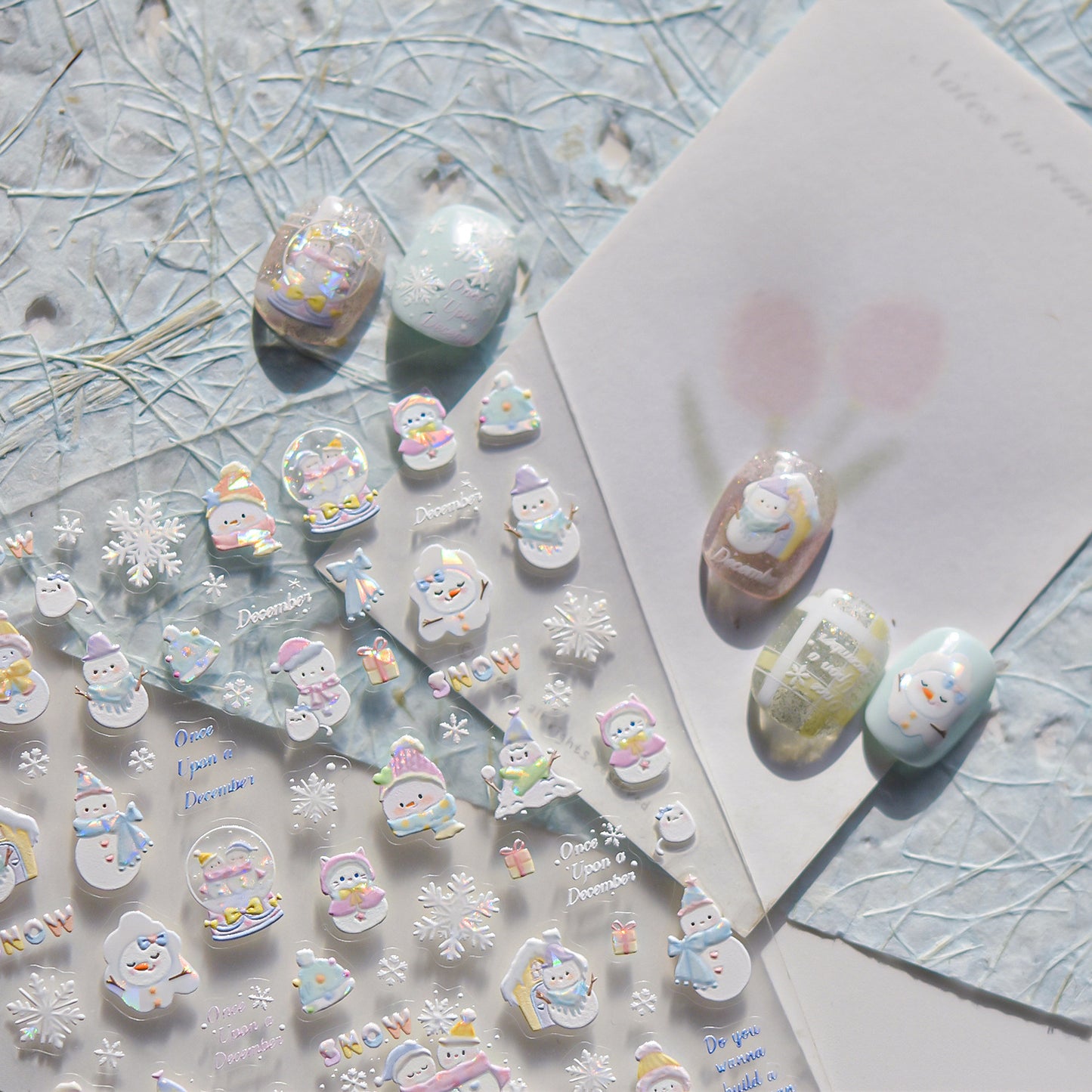 Hello Claws | Snowman And Candy House Nail Deco Sticker