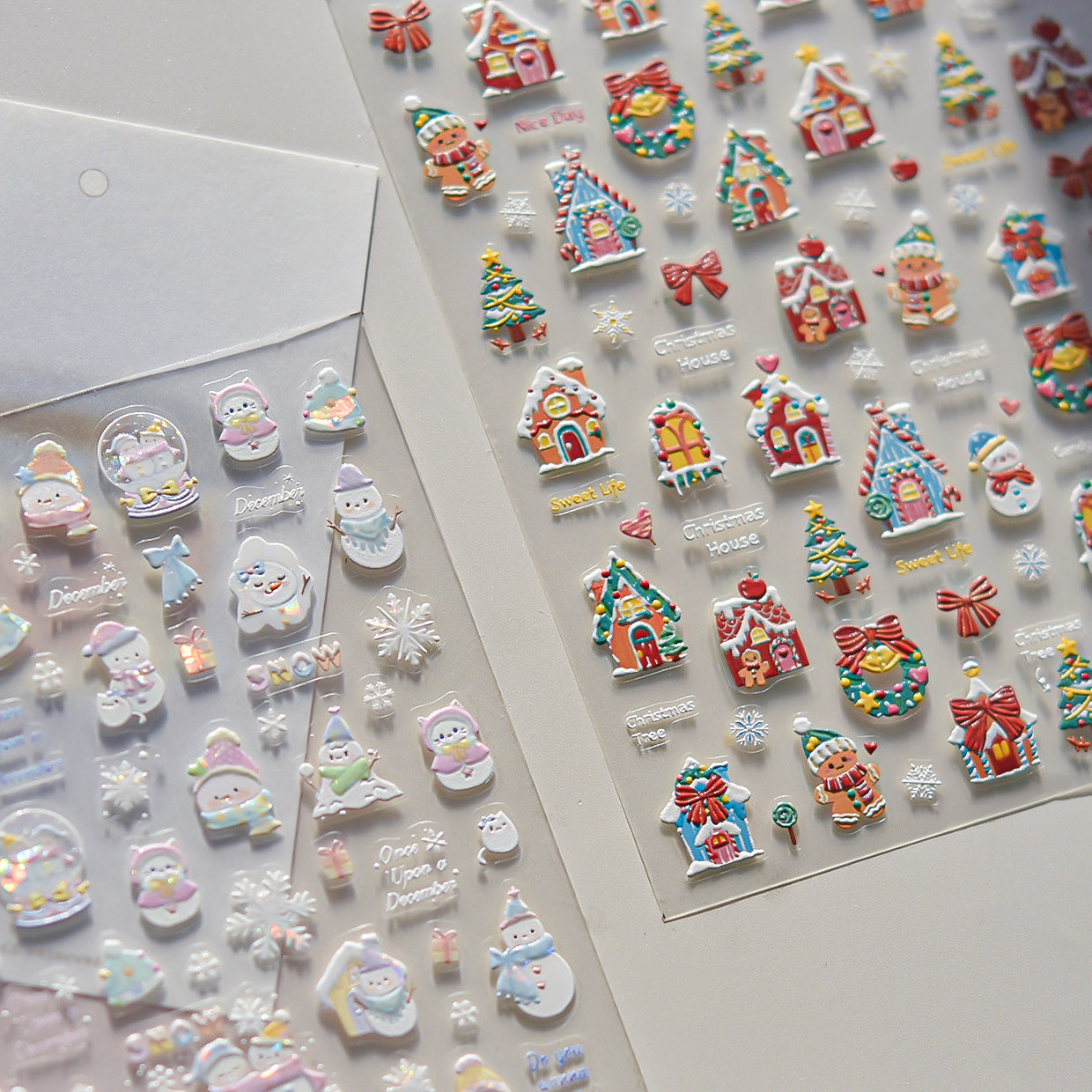 Hello Claws | Snowman And Candy House Nail Deco Sticker