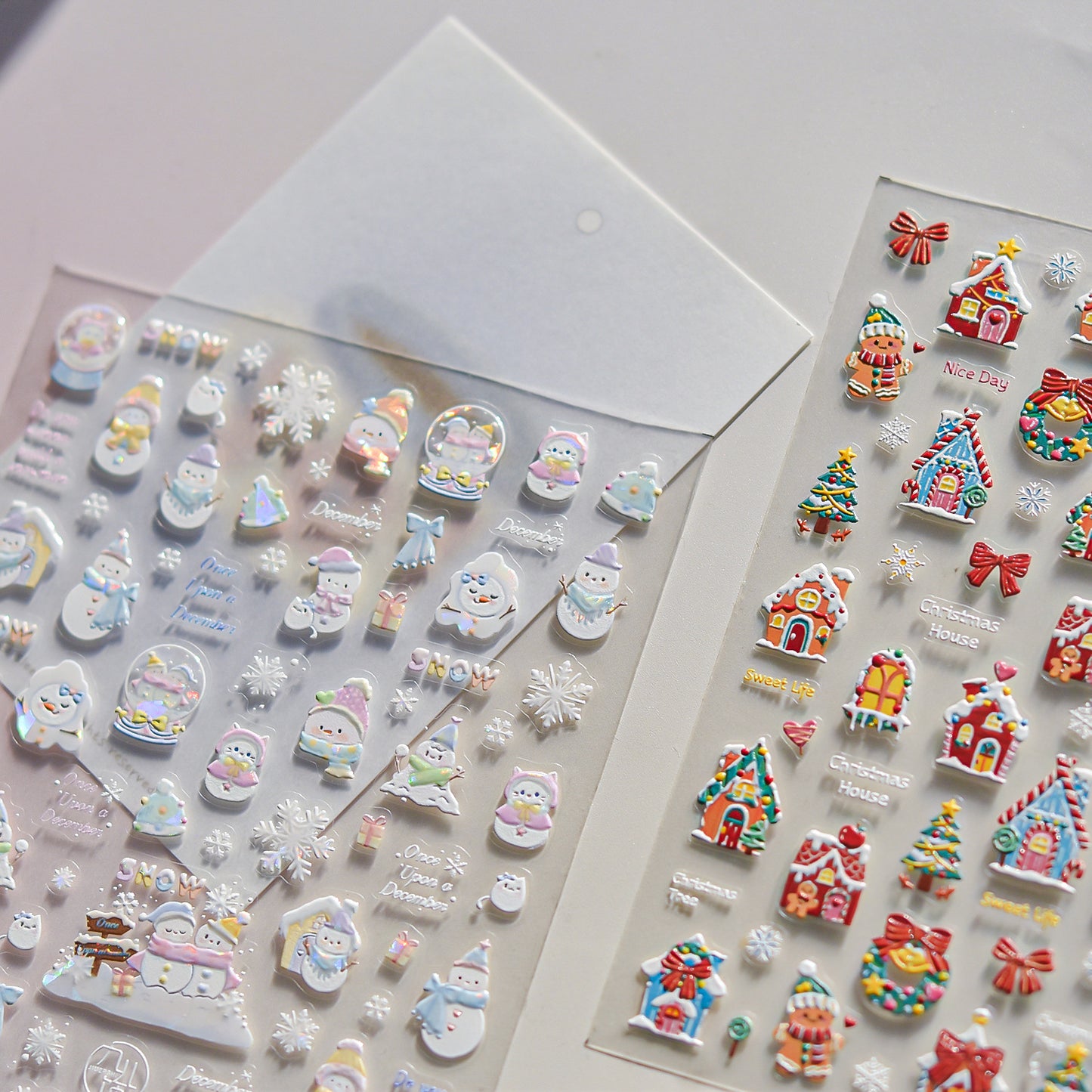 Hello Claws | Snowman And Candy House Nail Deco Sticker