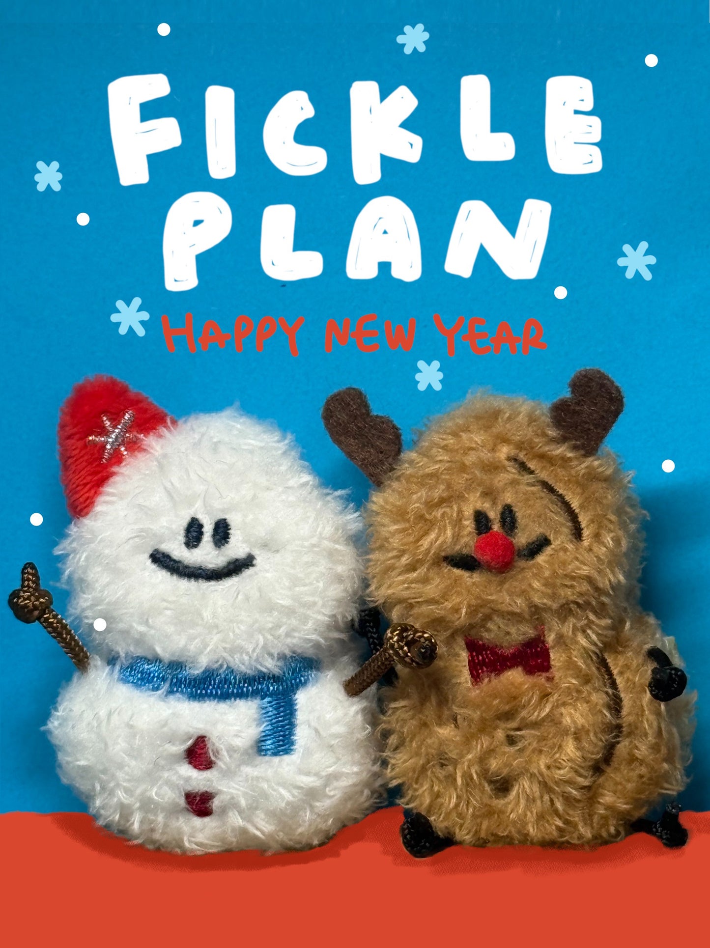 Fickle Plan | Mini Peanut Christmas Keychain