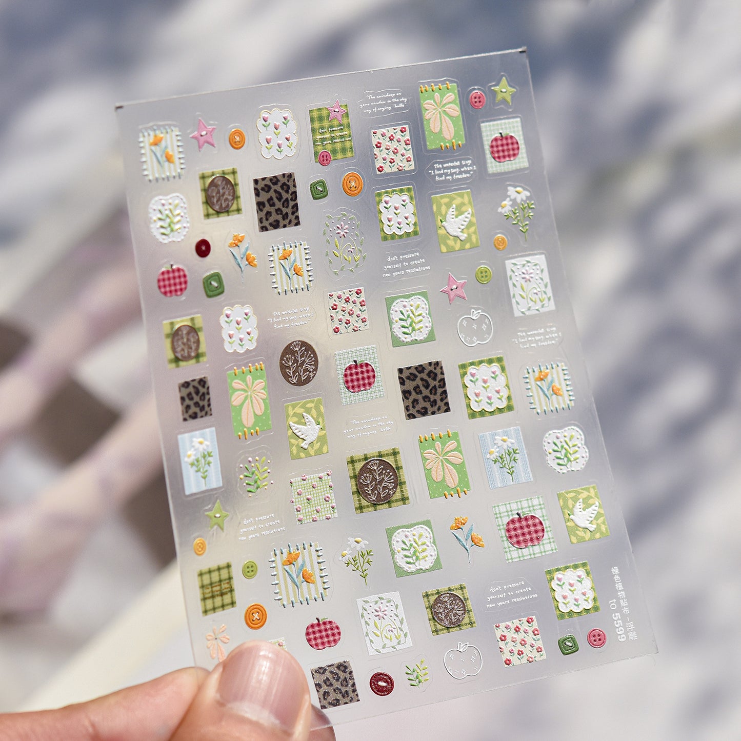 Hello Claws | Spring Patchwork Nail Deco Sticker