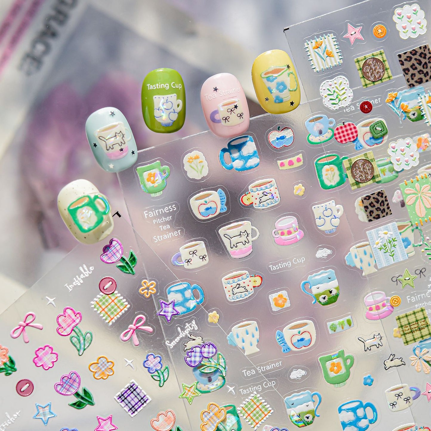 Hello Claws | Spring Patchwork Nail Deco Sticker