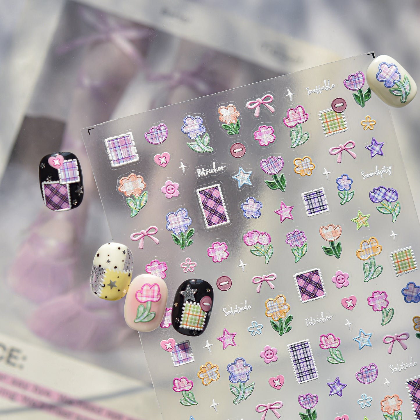 Hello Claws | Spring Patchwork Nail Deco Sticker
