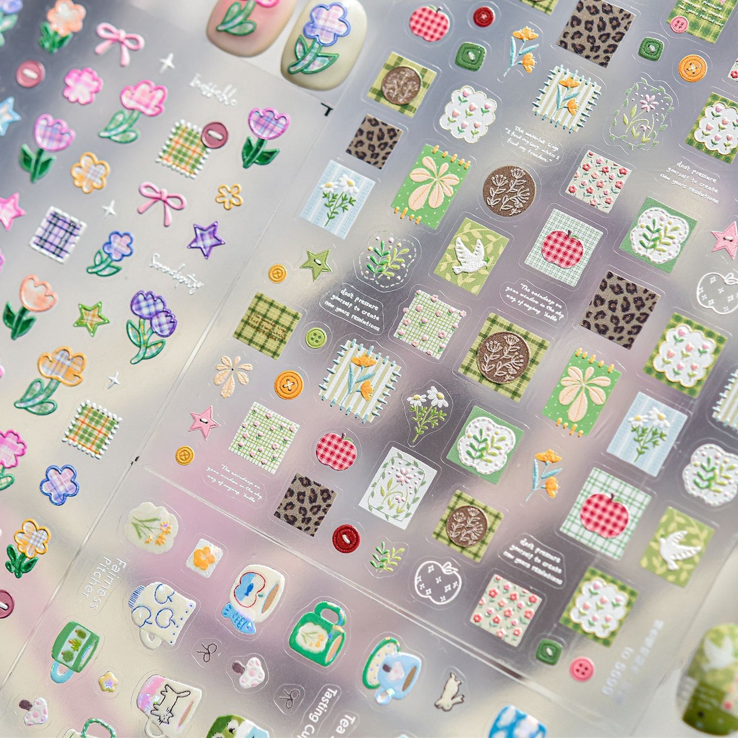 Hello Claws | Spring Patchwork Nail Deco Sticker