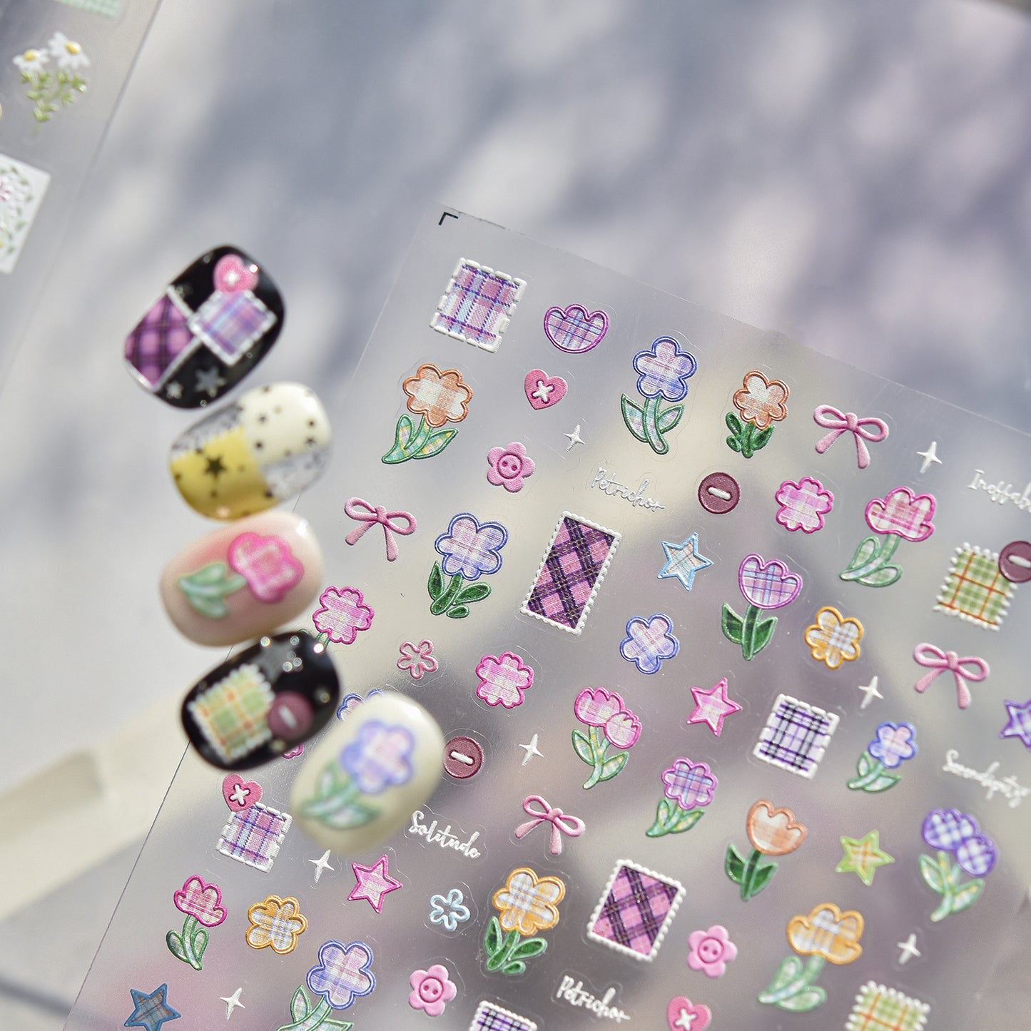 Hello Claws | Spring Patchwork Nail Deco Sticker