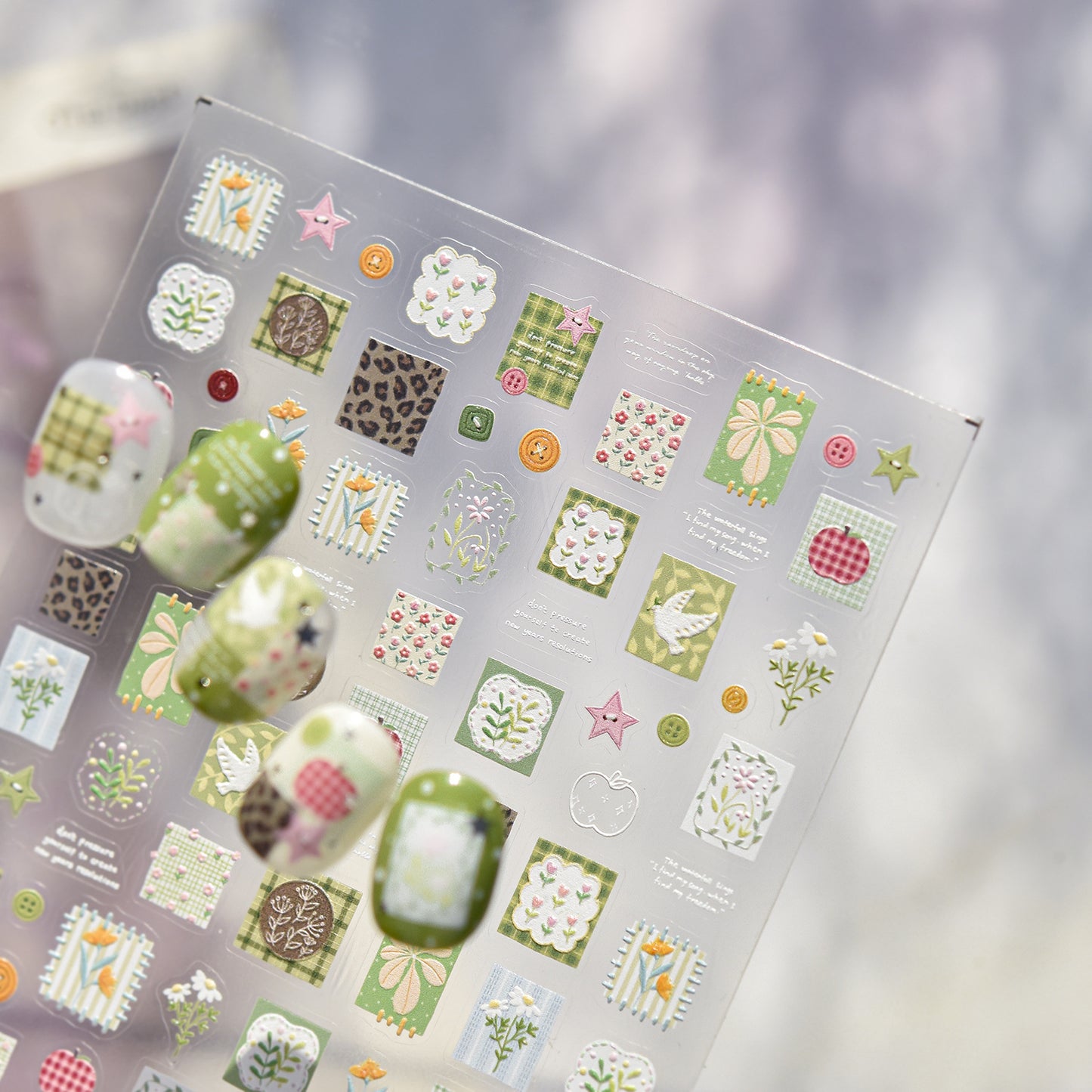 Hello Claws | Spring Patchwork Nail Deco Sticker
