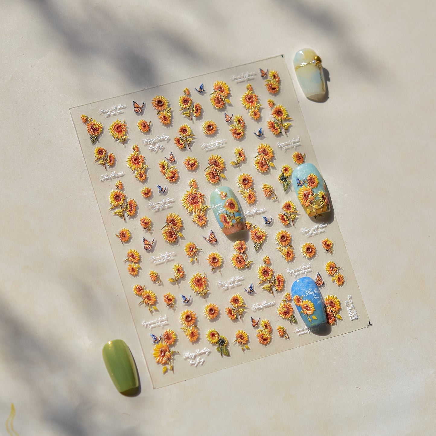 Hello Claws | Sunflower Nail Deco Sticker