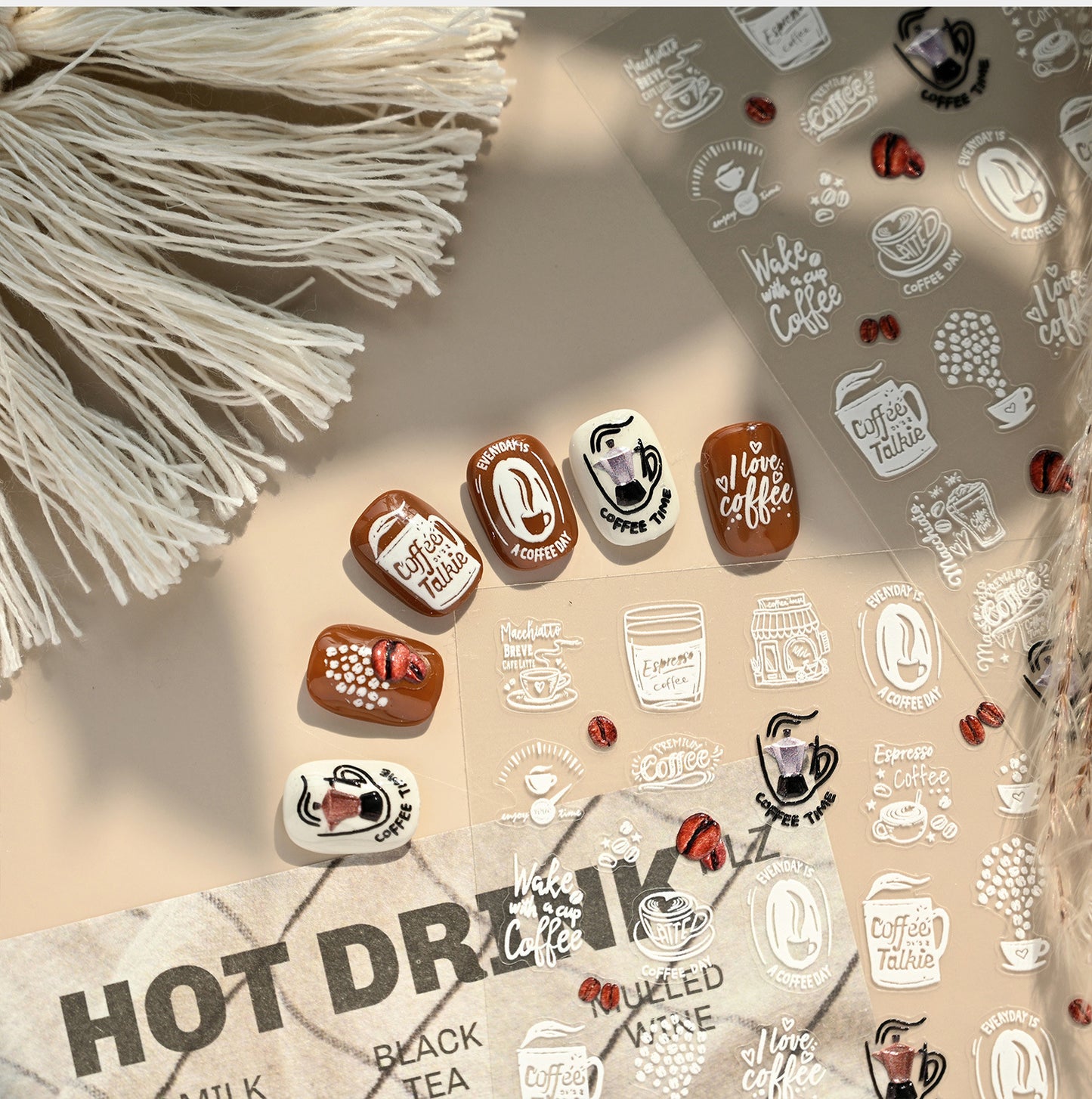 Hello Claws | Coffee Time Nail Deco Sticker