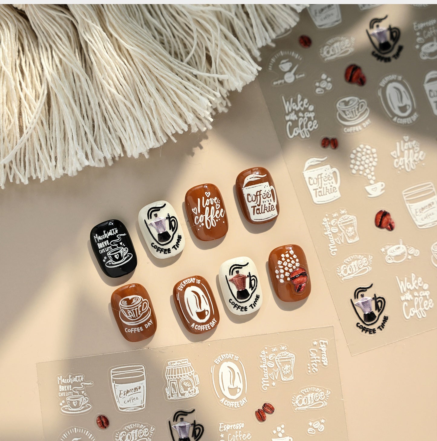 Hello Claws | Coffee Time Nail Deco Sticker