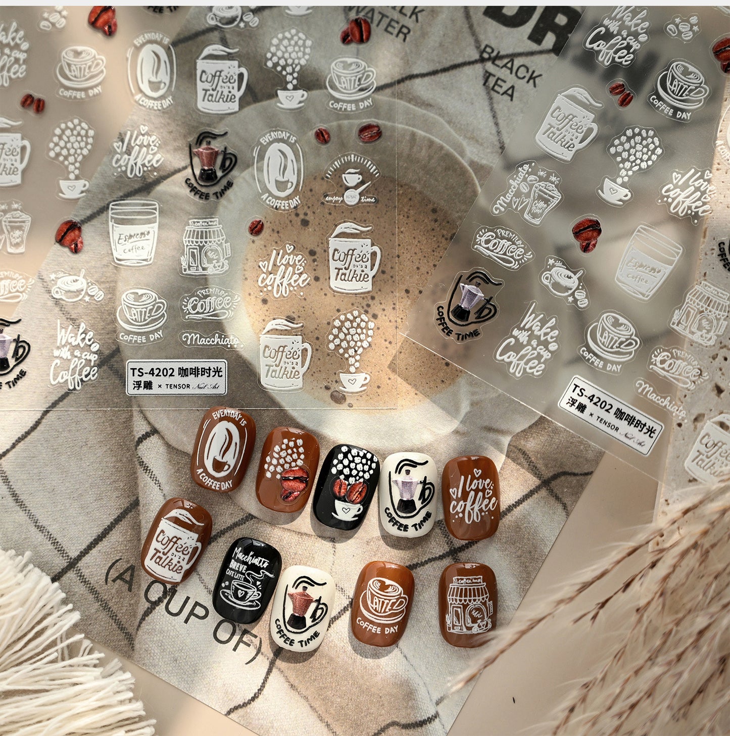 Hello Claws | Coffee Time Nail Deco Sticker