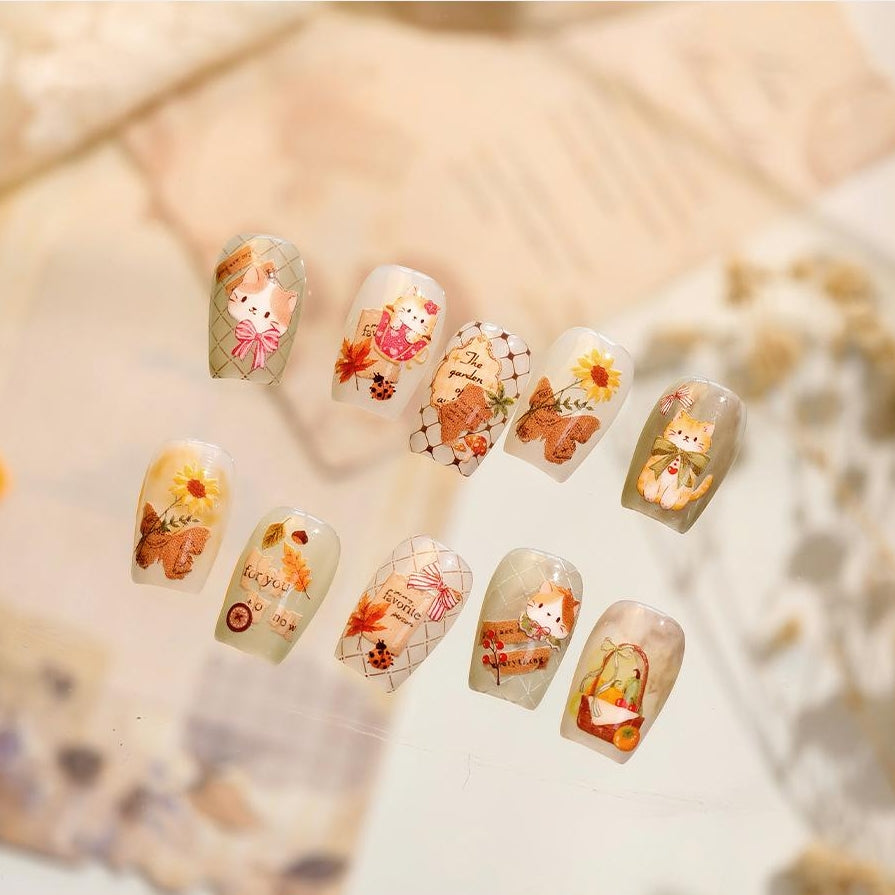 Hello Claws | Vintage Kitty Nail Deco Sticker