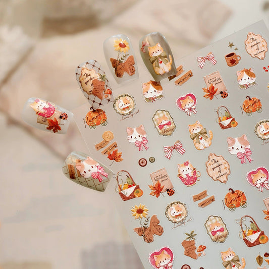 Hello Claws | Vintage Kitty Nail Deco Sticker 