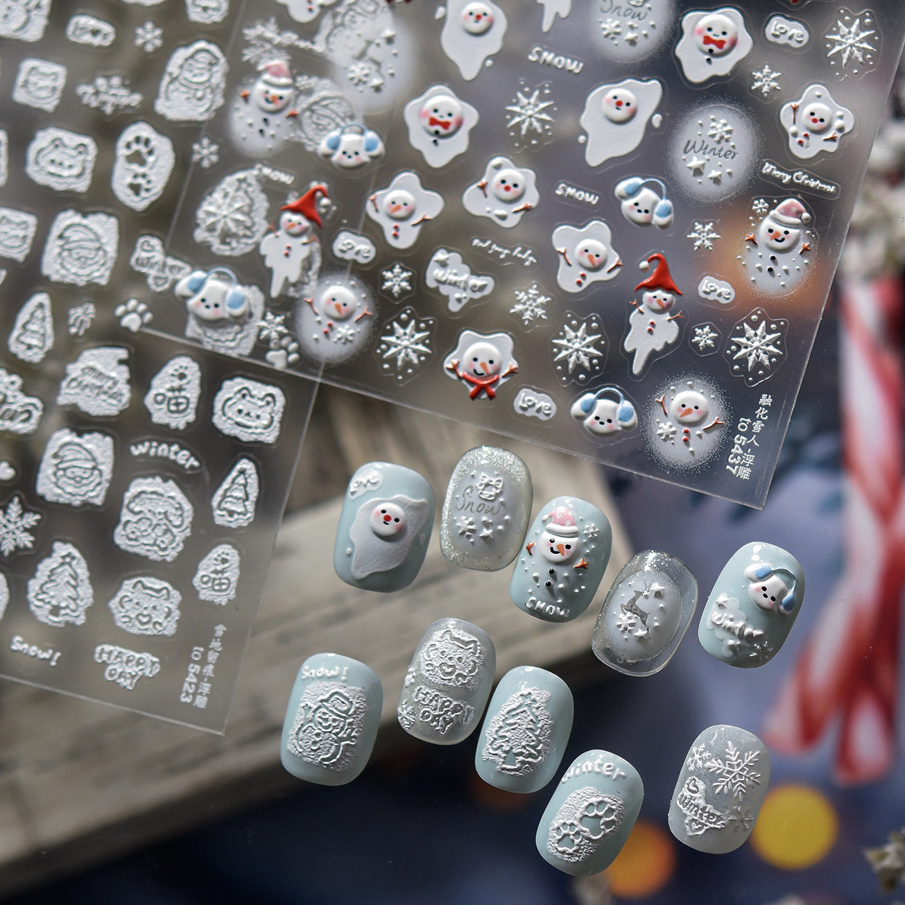 Hello Claws | Snow Nail Deco Sticker