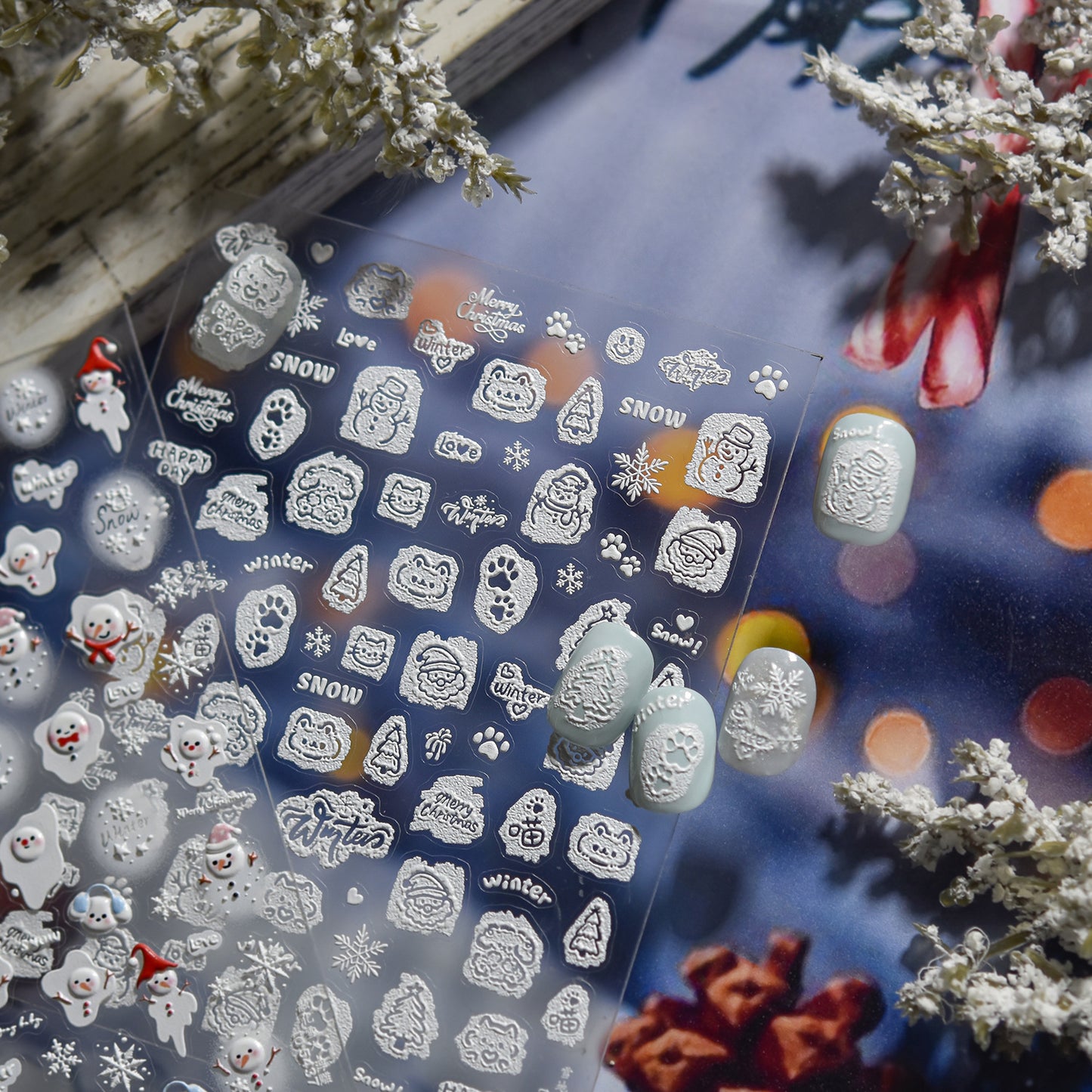 Hello Claws | Snow Nail Deco Sticker