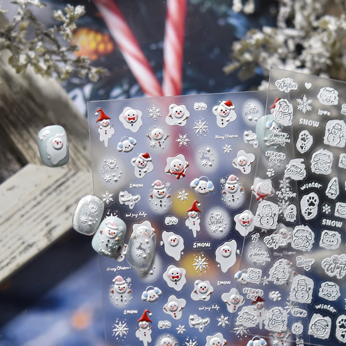 Hello Claws | Snow Nail Deco Sticker