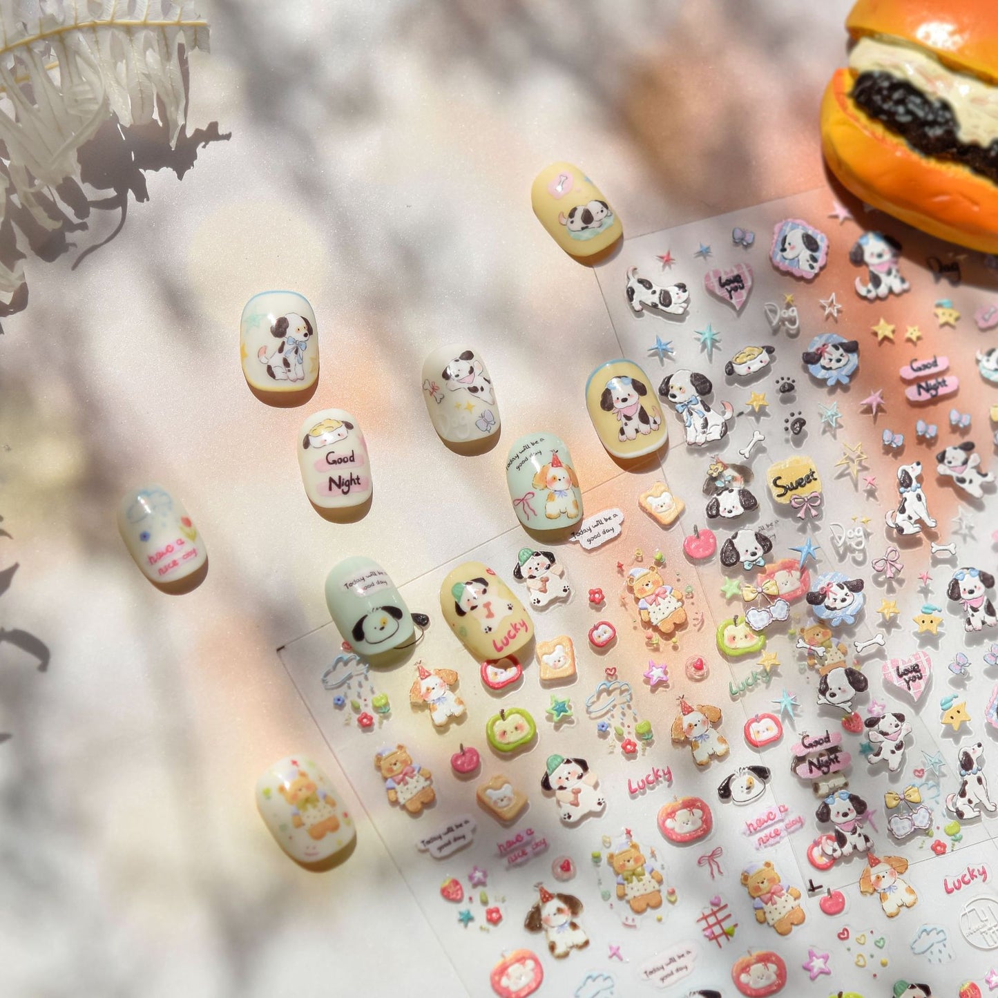 Hello Claws | Apple And Puppy Nail Deco Sticker