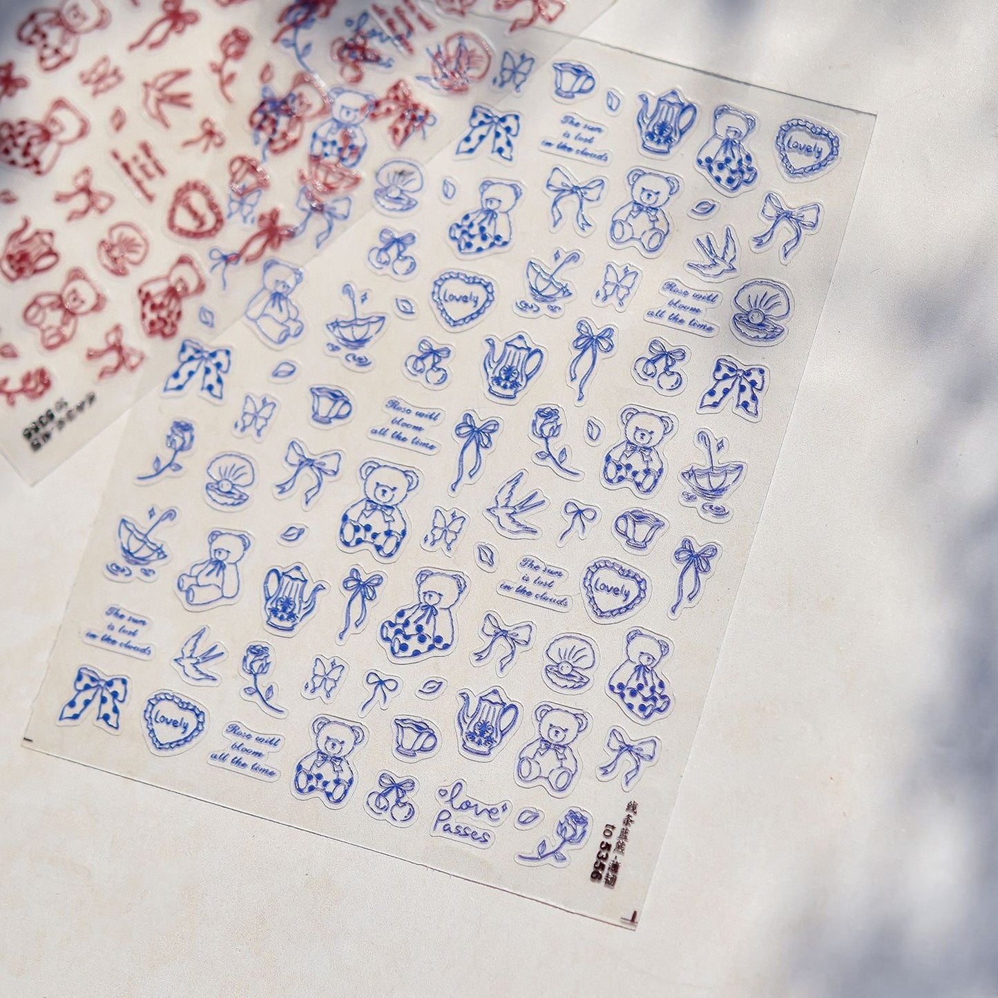 Hello Claws | Bear Cartoon Nail Deco Sticker